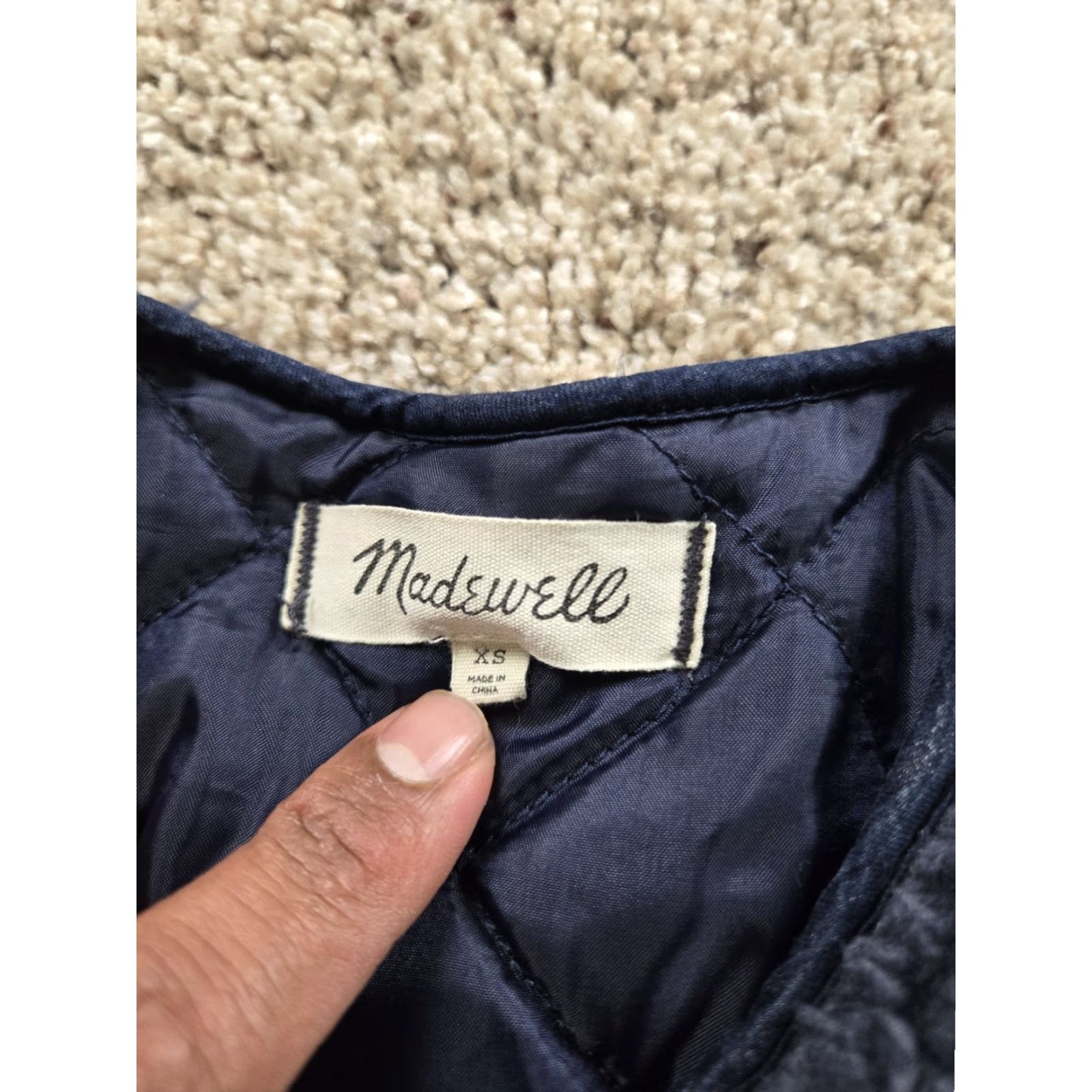 Madewell Madewell Jacket Womens XS Blue Faux Sherling Snap Front Long Sleeve Pockets Size XS / US 0-2 / IT 36-38 - 5 Thumbnail
