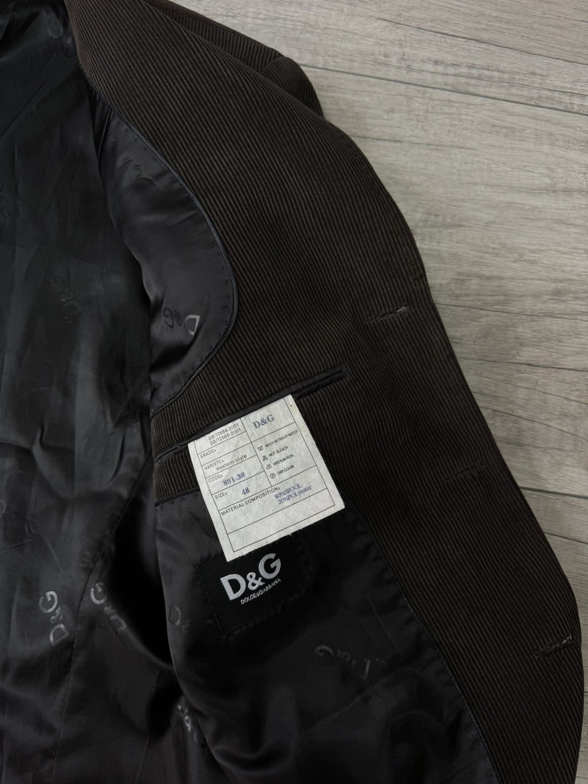 Dolce & Gabbana Dolce Gabbana Velvet Blazer Jacket Brown Size 48R - 8 Thumbnail