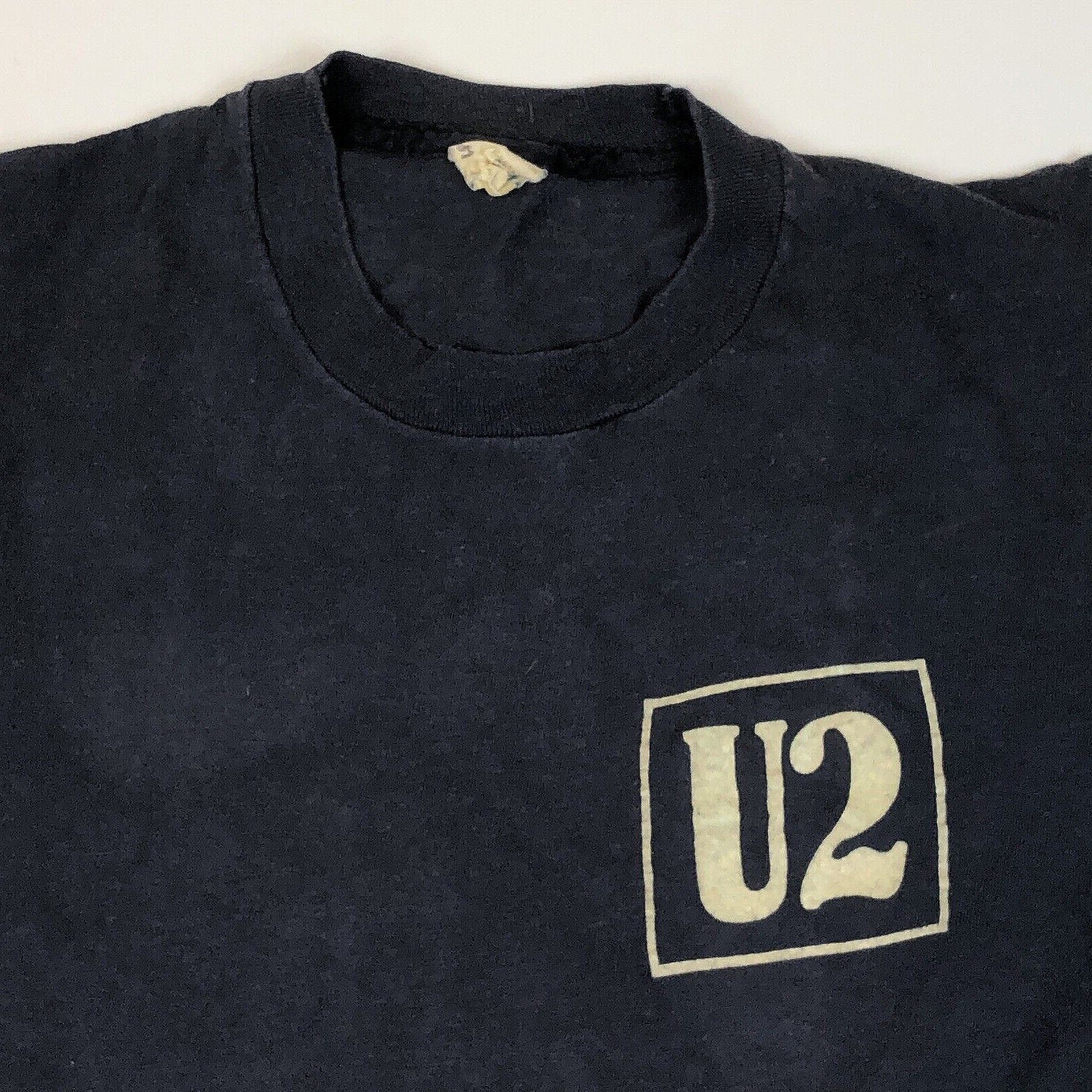 Band Tees Vintage 80s U2 October 81 Double Sided Band T Shirt Small Size US S / EU 44-46 / 1 - 4 Thumbnail