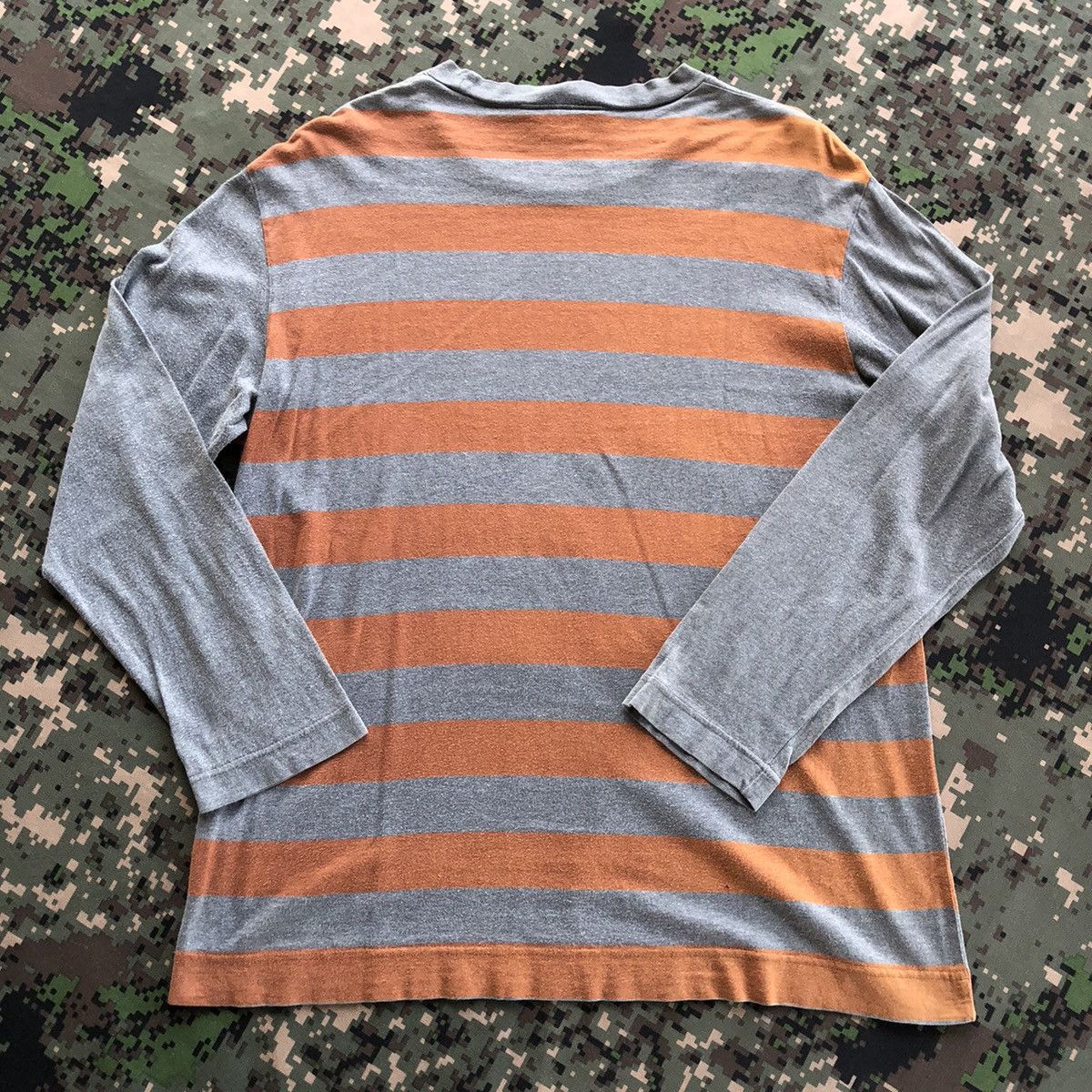 Hai Sporting Gear × Issey Miyake × Vintage Hai Sporting Gear Stripe Longsleeve Tee Size US M / EU 48-50 / 2 - 3 Thumbnail
