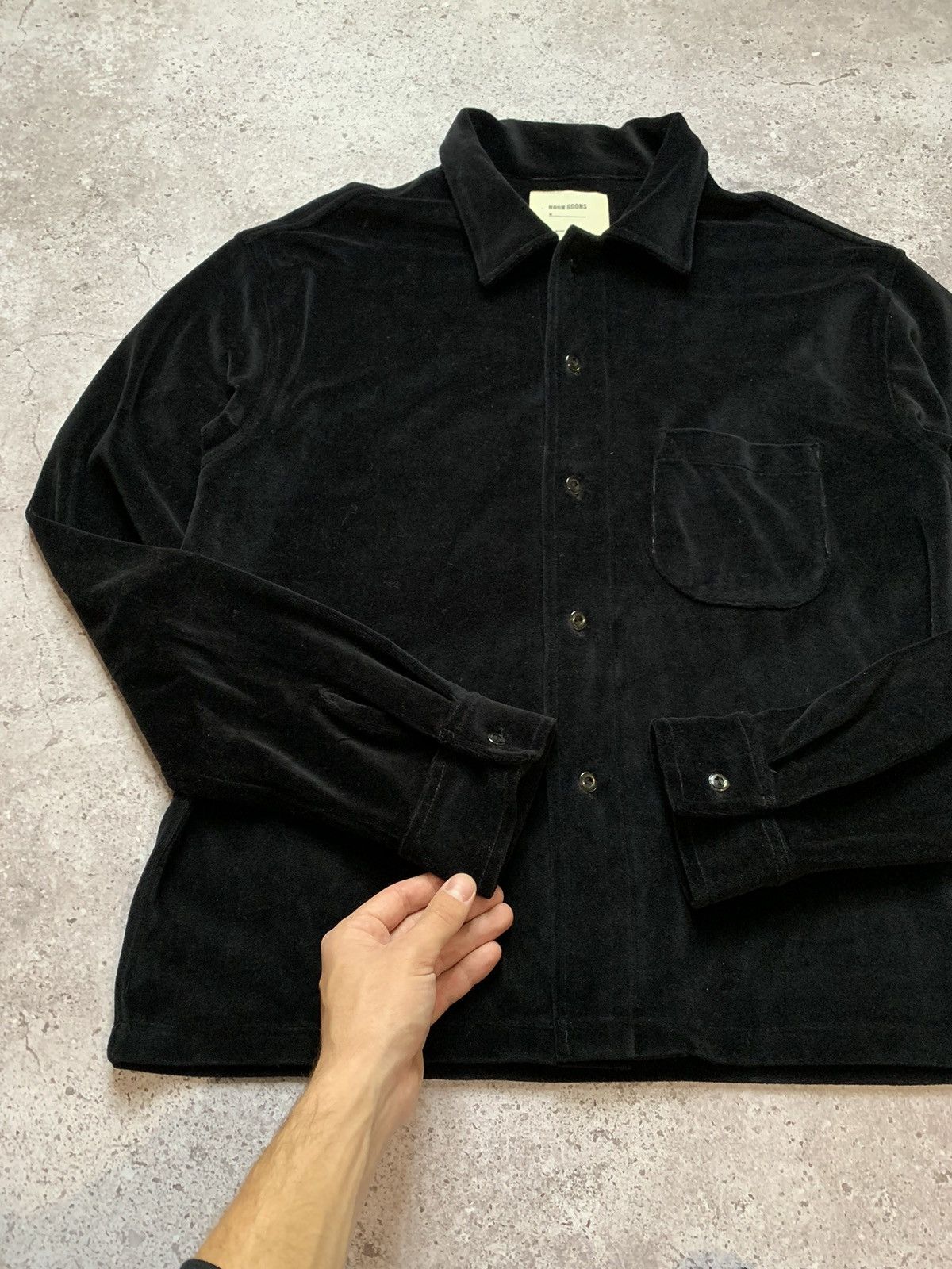 Noon Goons NOON GOONS Black Velvet Overshirt Size US M / EU 48-50 / 2 - 4 Thumbnail