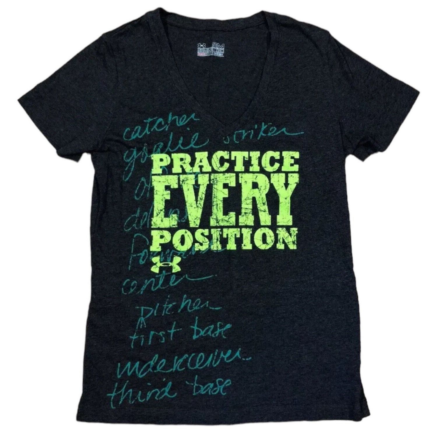 Under Armour UNDER ARMOUR Shirt Womens Small Semi Fitted Gray Practice Ev Size S / US 4 / IT 40 - 1 Thumbnail