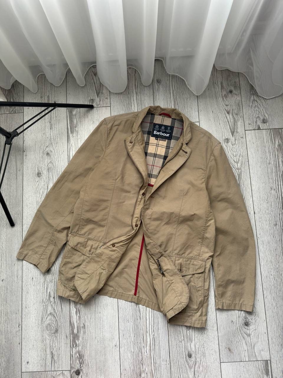 Barbour Streetwear Vintage Vintage Barbour nova check light raincoat jacket Grailed