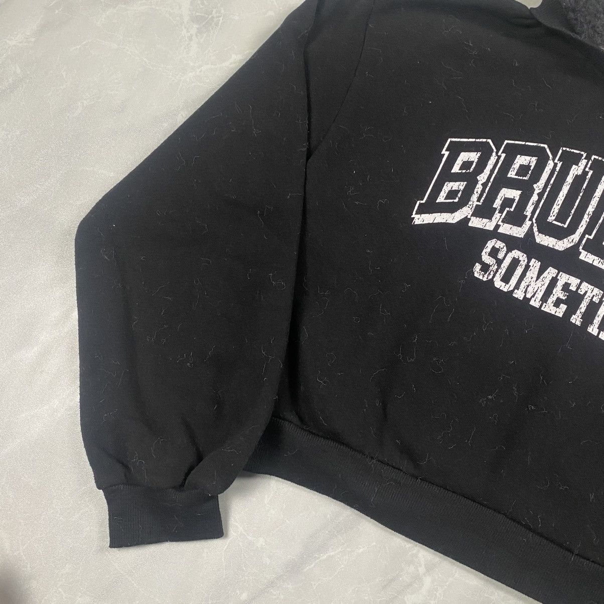 Japanese Brand Chip Clip Japan Brudnes Hooded Fur Crop Pullover Size M / US 6-8 / IT 42-44 - 4 Thumbnail