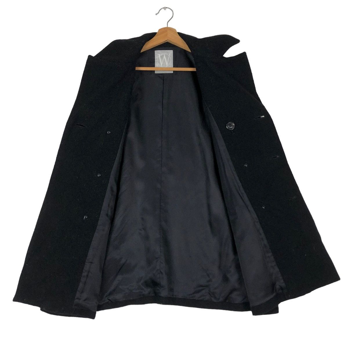 Yohji Yamamoto 🔥RICH BLACK DOUBLE BREAST WOOL JACKET WORK SHOP JAPAN Size US M / EU 48-50 / 2 - 13 Thumbnail