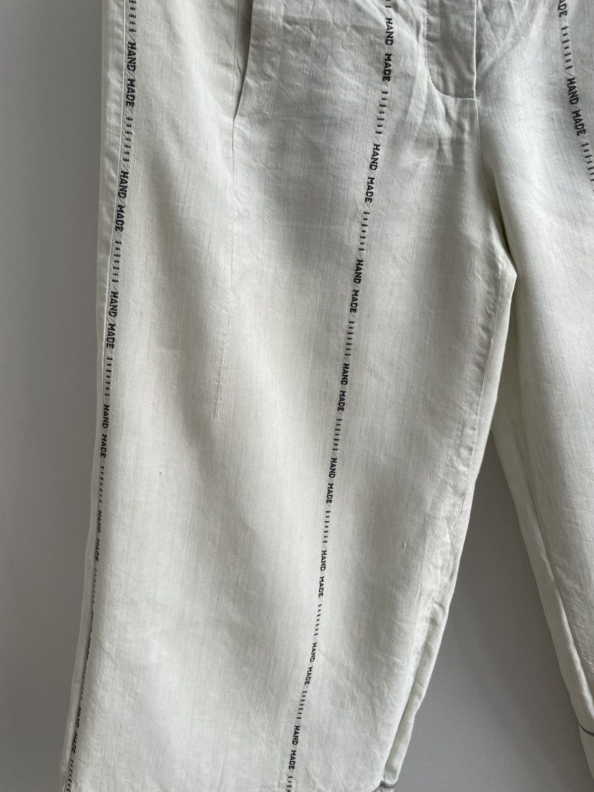 Annette Gortz × Designer × Vintage Anette Gortz Germany Linen Viscose Classic Pants Free Fit Size 36" / US 14 / IT 50 - 6 Thumbnail