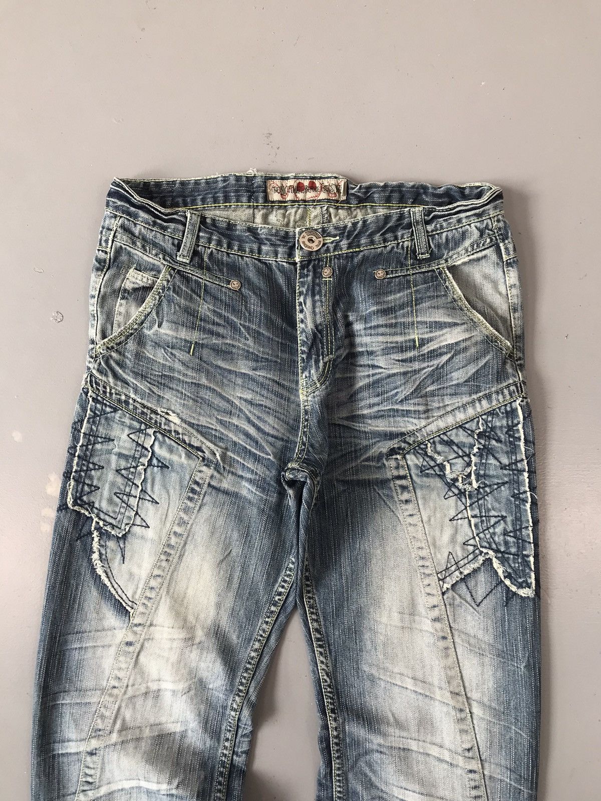 Designer Vintage Y2k Style Eaggaged Fit Denim Size US 34 / EU 50 - 7 Thumbnail