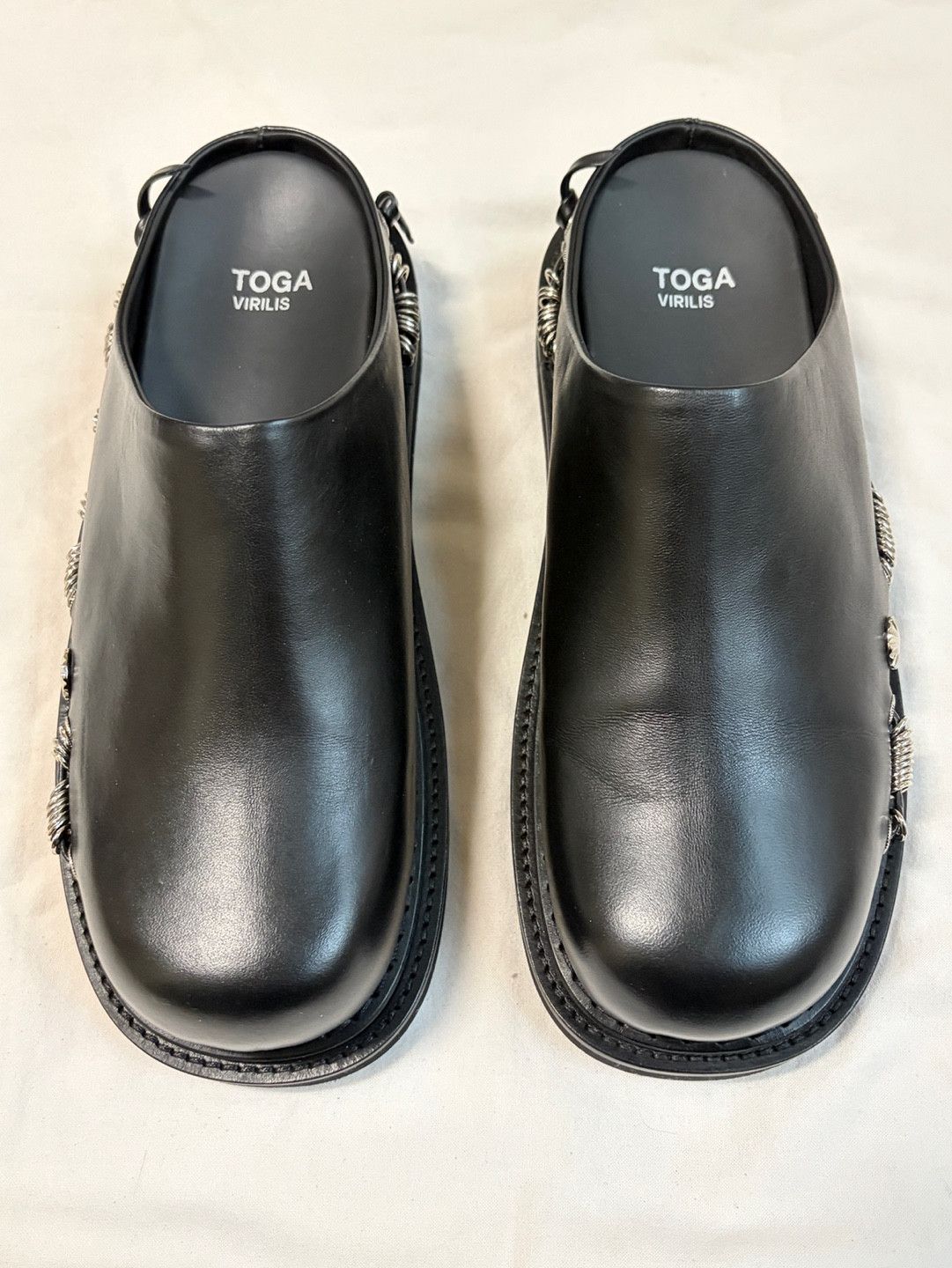 Toga Pulla Toga Pulla leather mules porter VIRILIS ARCHIVES Shoes Size US 8 / EU 41 - 3 Thumbnail