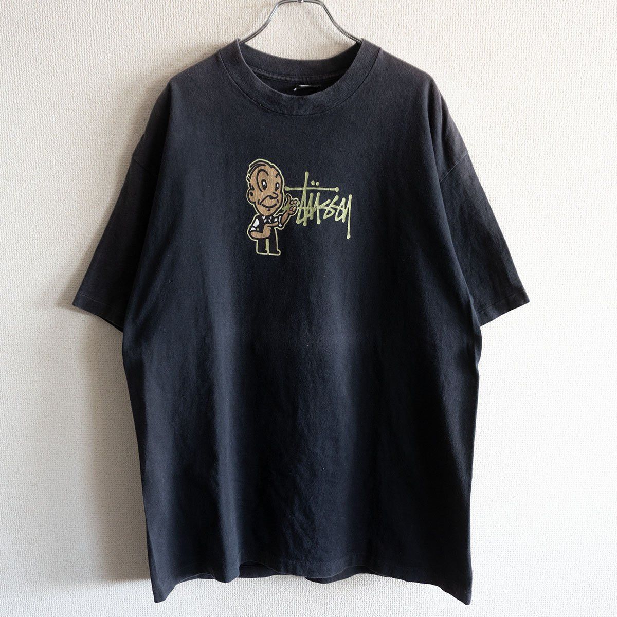Band Tees × Streetwear × Stussy Black Stussy x Talking Heads David
