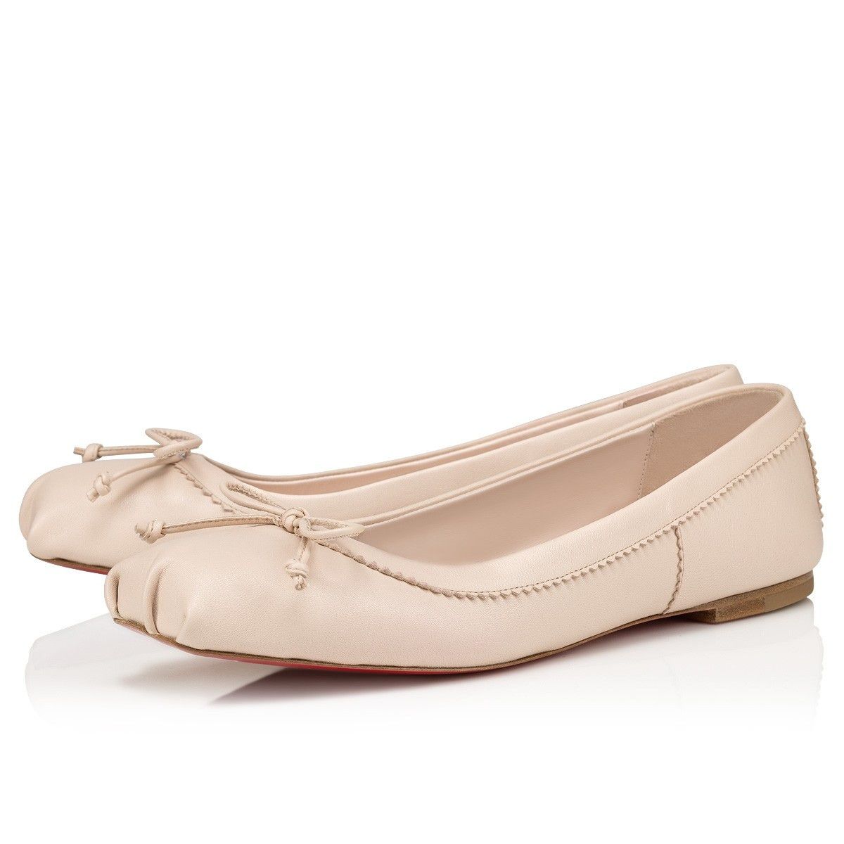 Christian Louboutin oc11z0125 Mamadrague Flats in Beige Size US 8 / IT 38 - 1 Thumbnail
