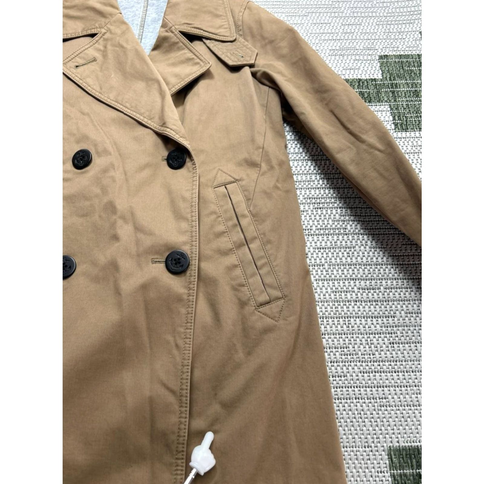 J.Crew VINTAGE J.Crew Overcoat Coat Womens 2 Brown Cotton Canvas Wool Insulation Winter Fall Regular Dry Clean Only Mens Womens Size XS / US 0-2 / IT 36-38 - 6 Thumbnail