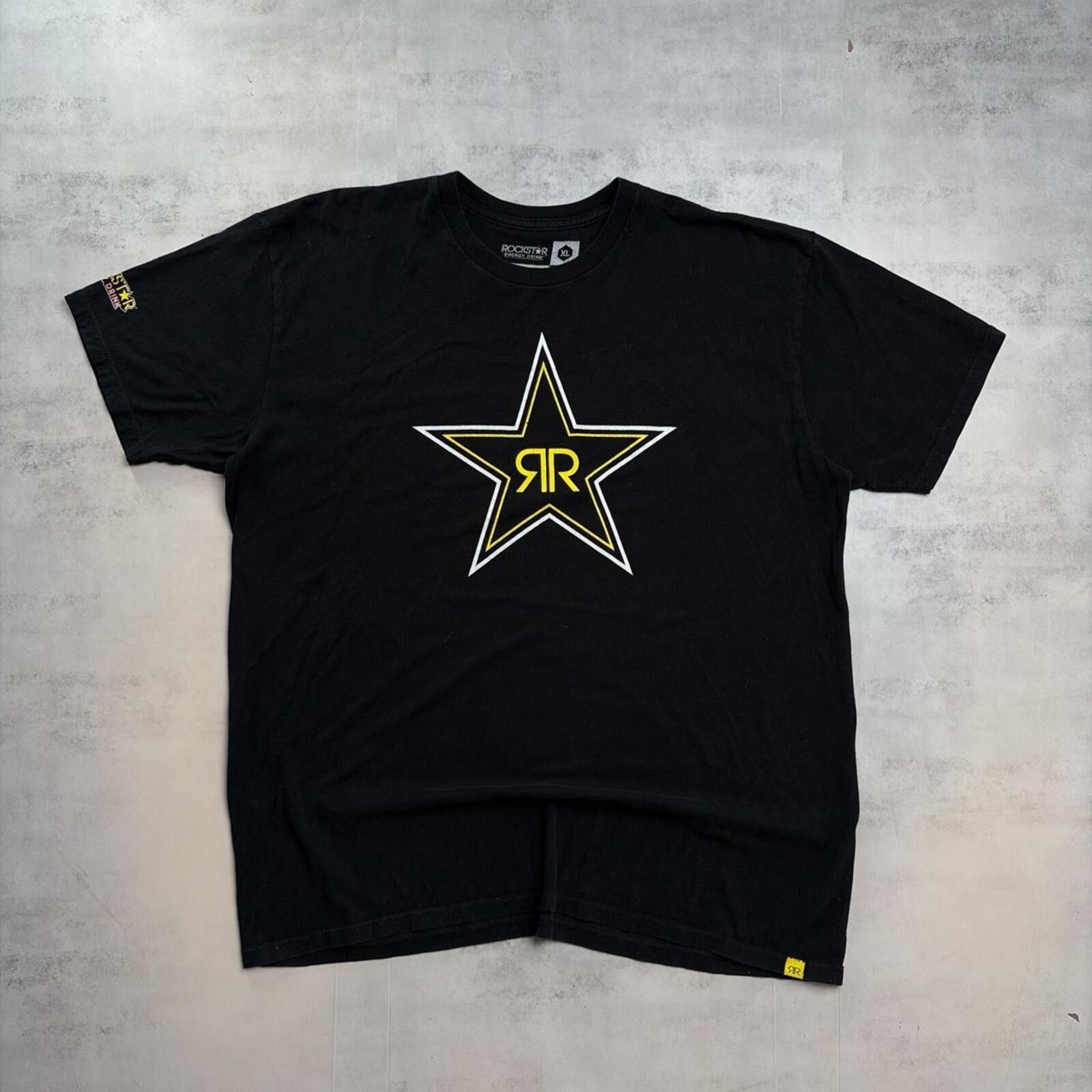 Other Y2K Black Rockstar Energy Grunge Skater T-Shirt Size US XL / EU 56 / 4 - 1 Thumbnail