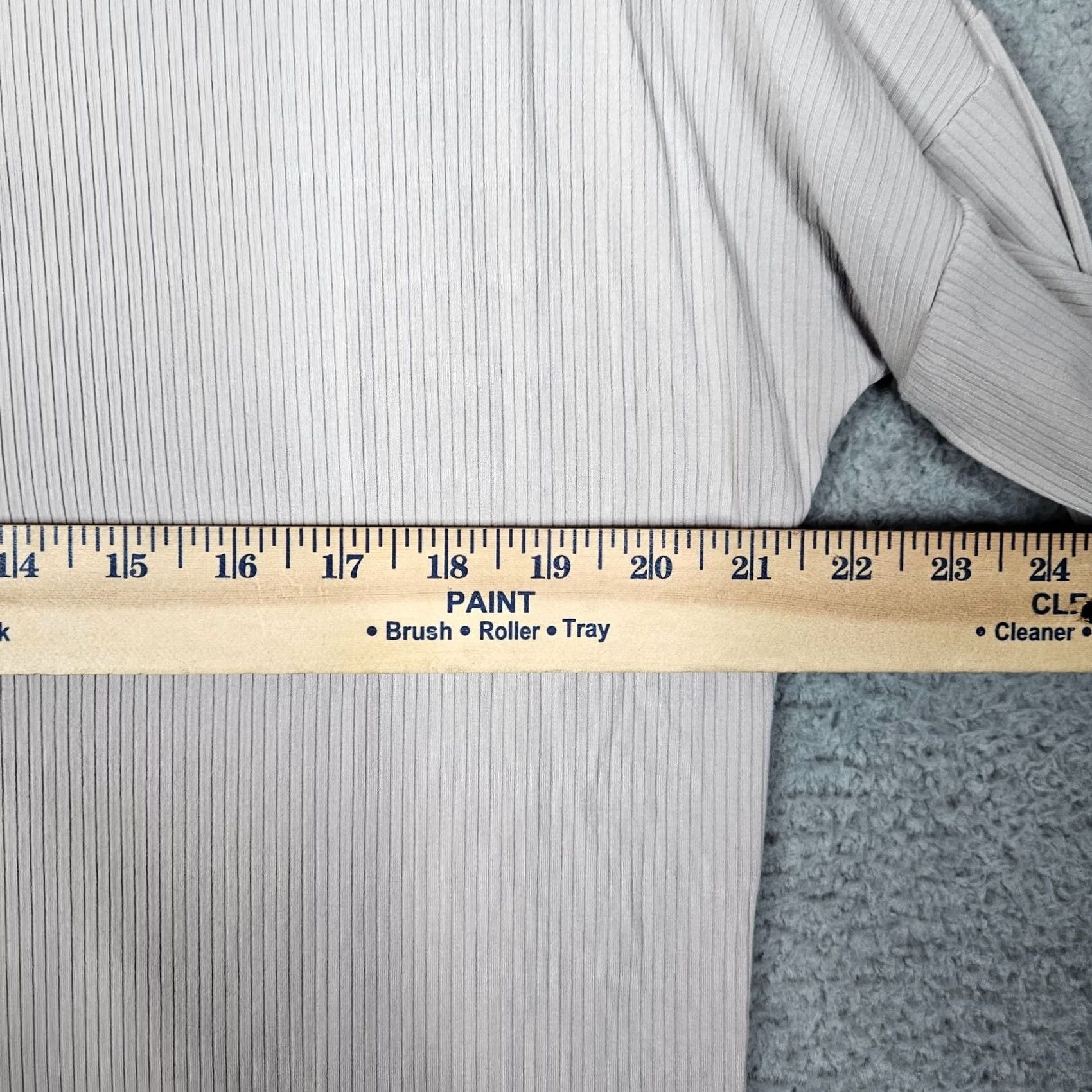 Vintage Ruti Top Shirt Women’s Ribbed Long Sleeve Boat Neck Size 4 Ivory Stains, Regular Fit, All Seasons, Casual, Travel, Adult Womens Size S / US 4 / IT 40 - 6 Thumbnail