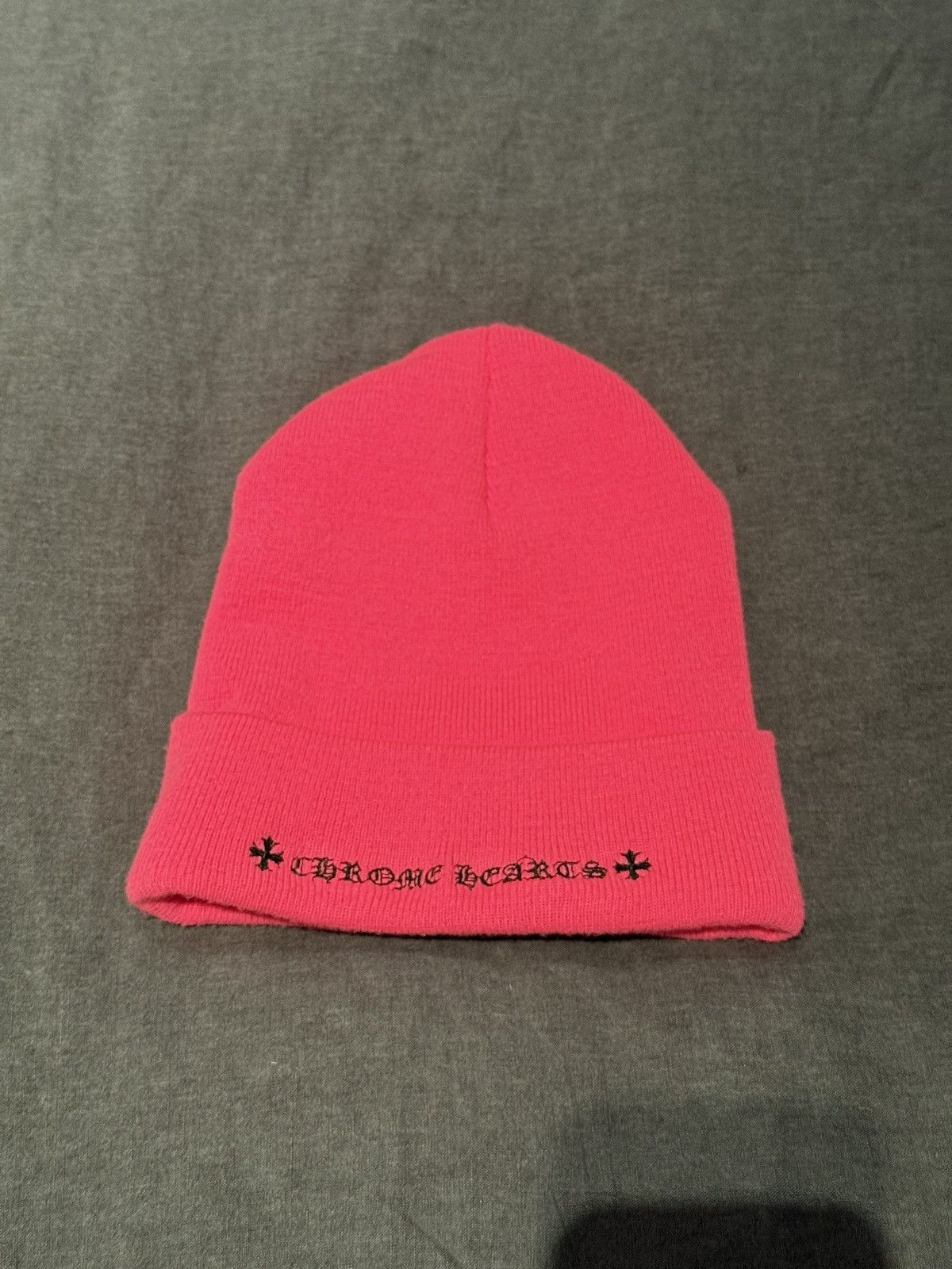 Chrome Hearts Chrome Hearts Pink Beanie Size ONE SIZE - 2 Thumbnail