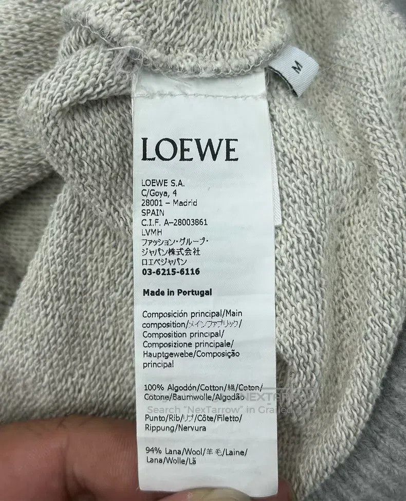 Loewe Loewe Gray Fringe Embroidered Logo Hooded Sweatshirt Size M / US 6-8 / IT 42-44 - 4 Thumbnail