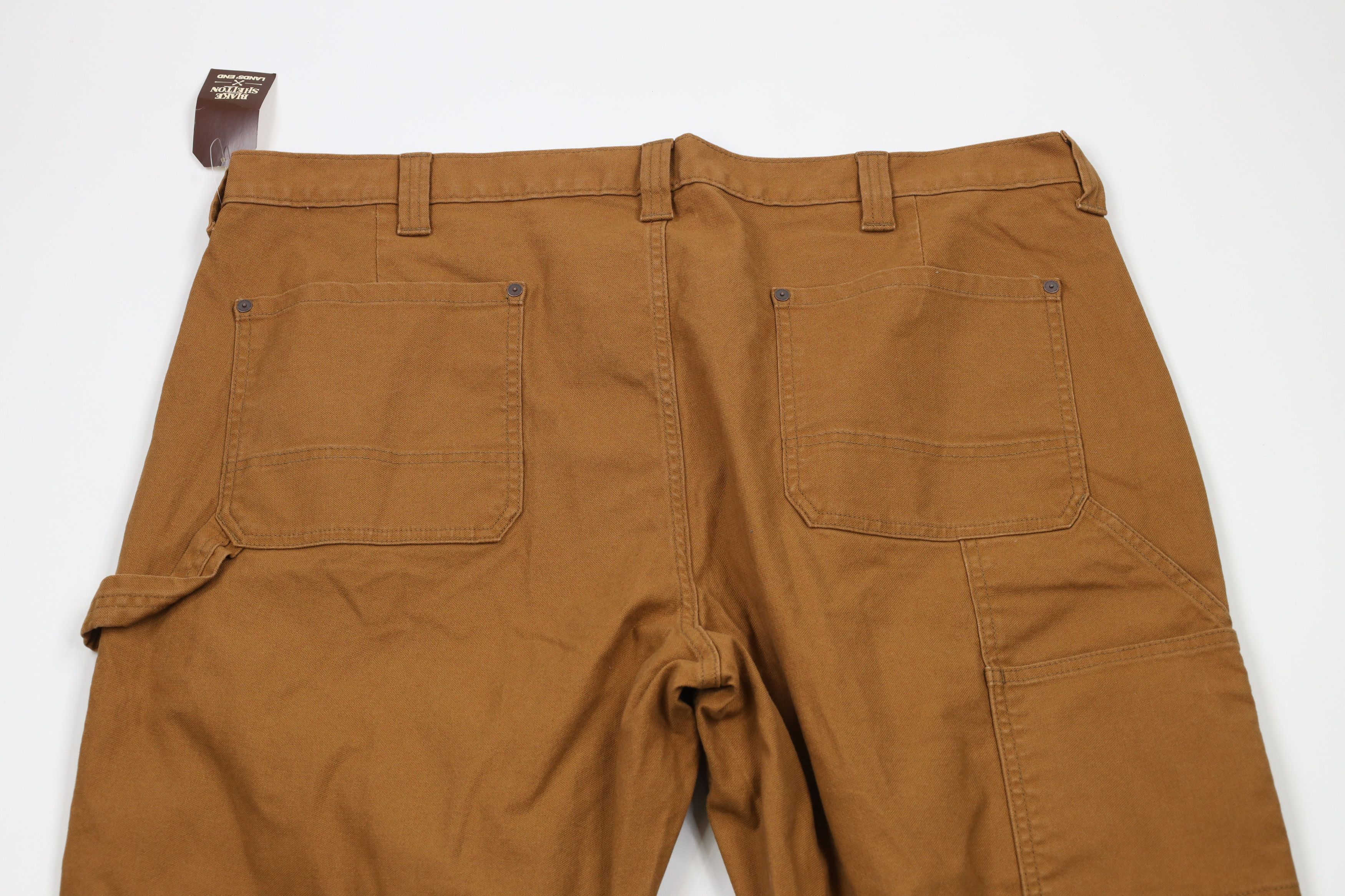 Lands' End × Vintage New Lands End x Blake Shelton Wide Leg Dungaree Pants Brown Size US 44 / EU 60 - 11 Thumbnail