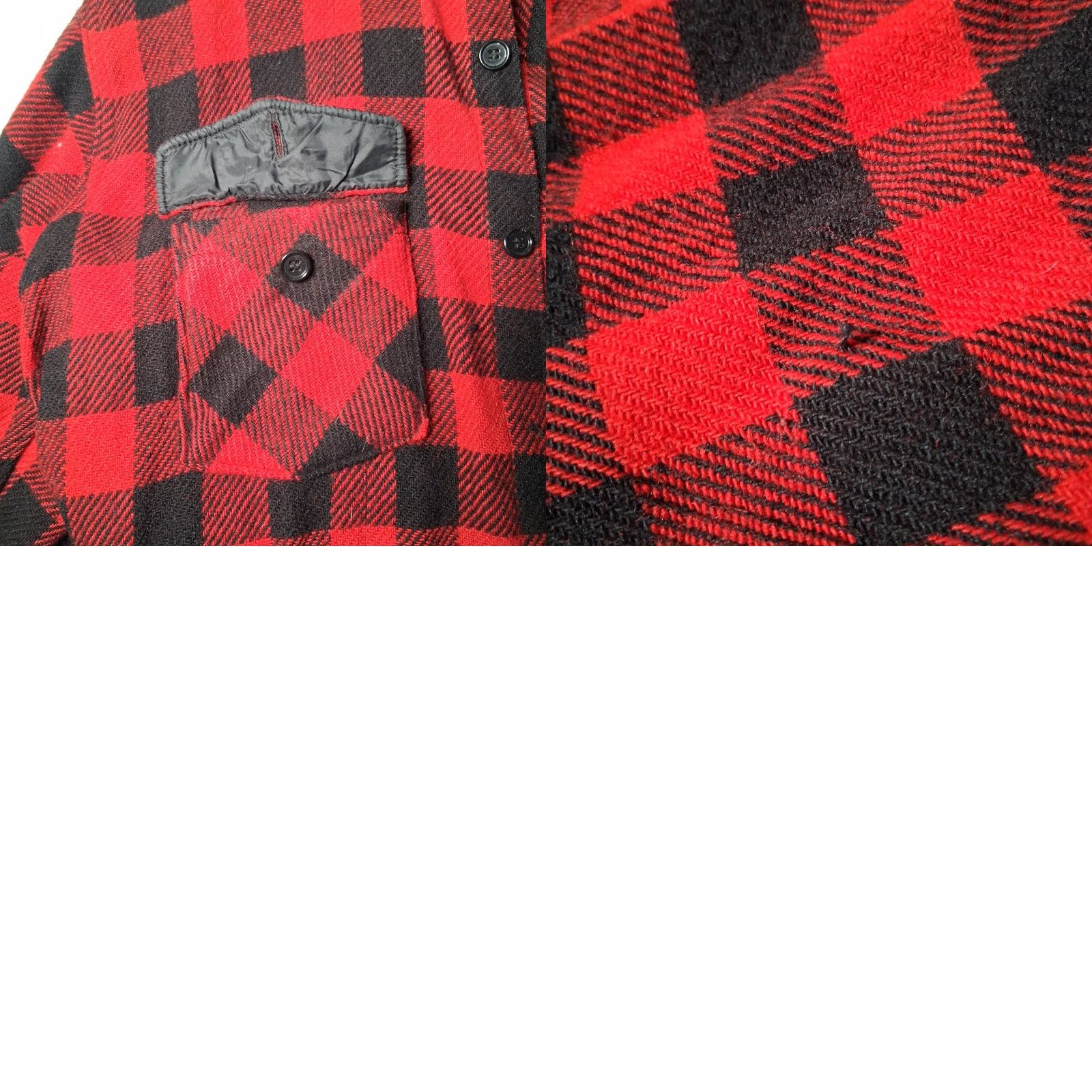 Vintage VINTAGE Woolrich Shirt Jacket L Red Buffalo Plaid Wool Blend USA Made Work Shirt Jacket Mens L Red Buffalo Plaid Woolrich Woolen Mills Size US L / EU 52-54 / 3 - 11 Thumbnail