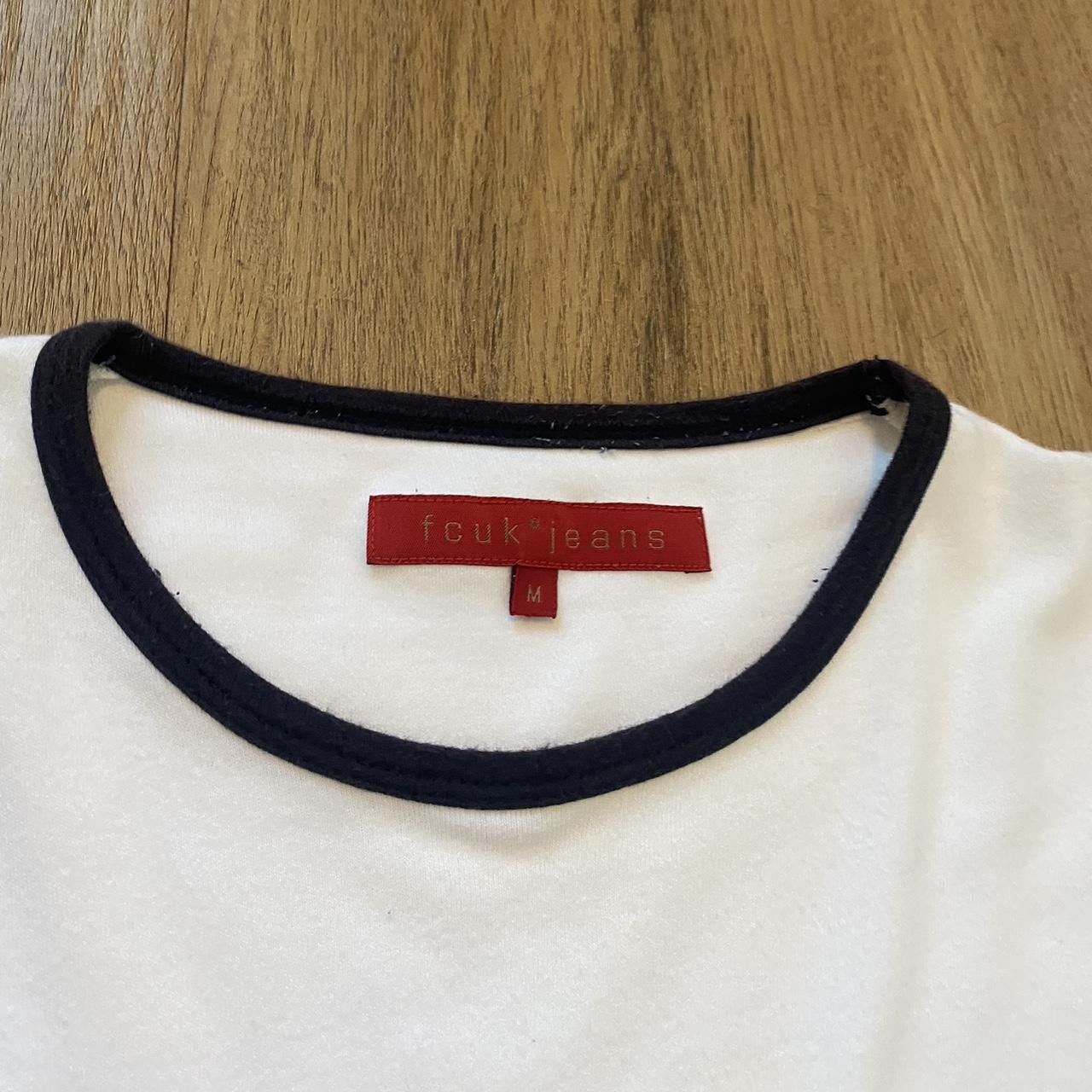 Other Fcuk Y2K 2000s White and navy vintage cotton T-shirt Size US M / EU 48-50 / 2 - 4 Thumbnail