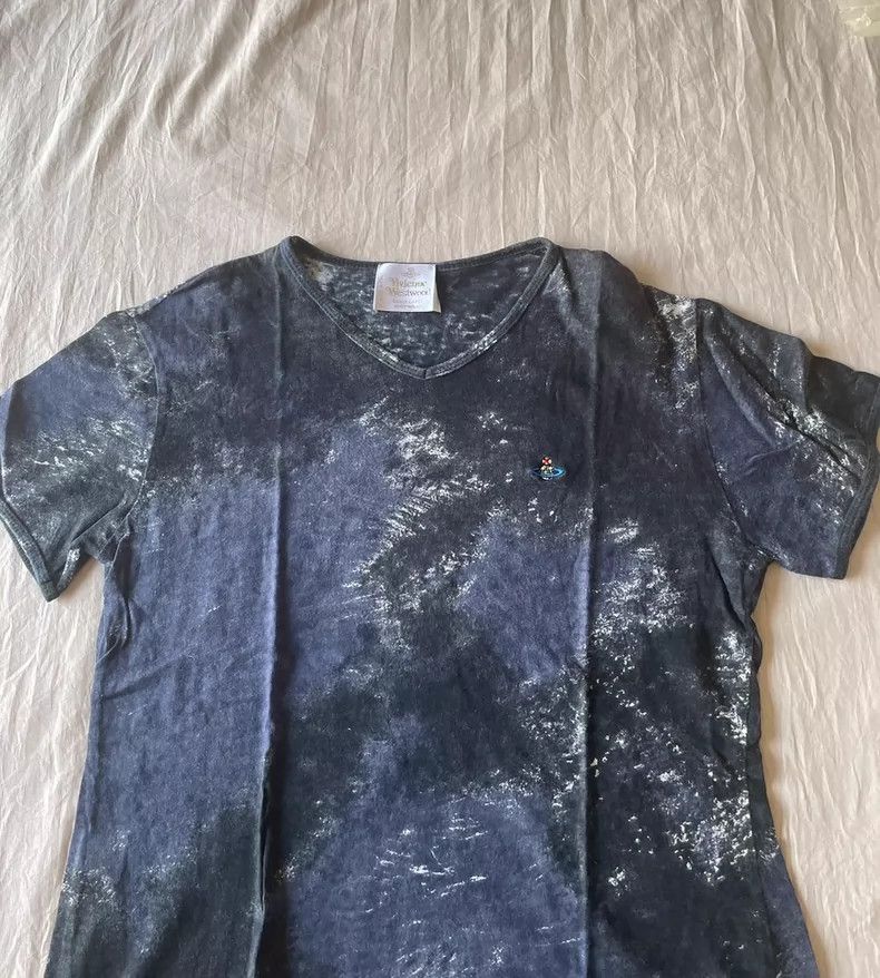 Vivienne Westwood Vivienne Westwood Embroidered T-shirt Saturn V-neck short- Size M / US 6-8 / IT 42-44 - 2 Thumbnail