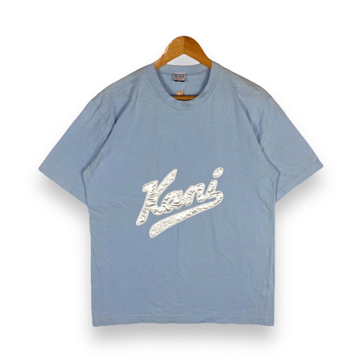 Karl Kani × Vintage Vintage 90's KANI SPORT Embroidery Logo Hip-Hop Wear Tee Size US M / EU 48-50 / 2 - 1 Thumbnail