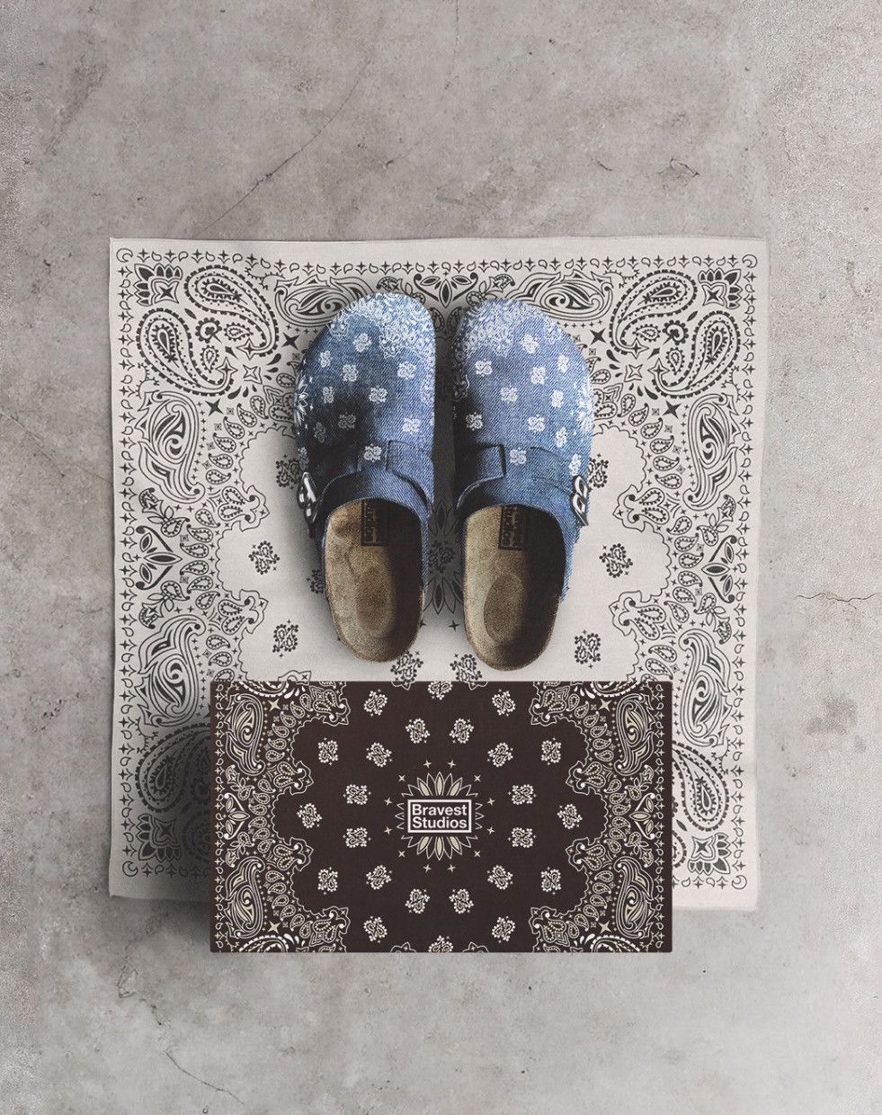 Bravest Studios Bravest Denim Paisley Clogs Size US 11 / EU 44 - 8 Thumbnail