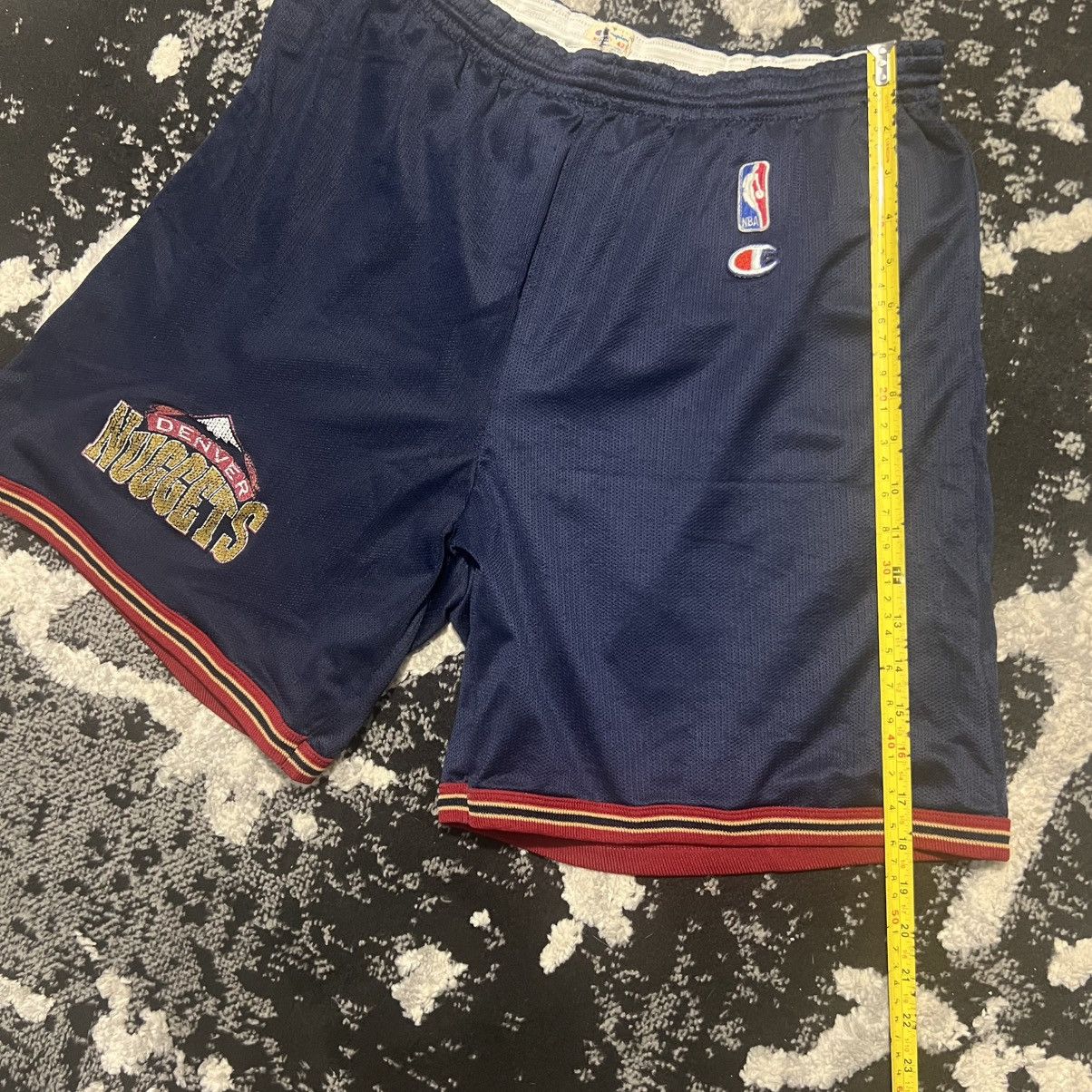 Champion × NBA × Vintage Vintage 90s NBA Denver Nuggets Champion Basketball Shorts XL Size US 32 / EU 48 - 2 Thumbnail
