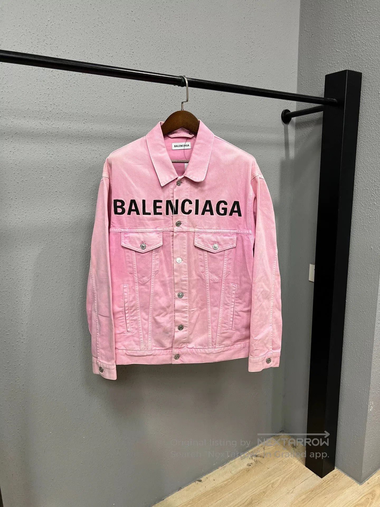 Balenciaga balenciaga pink denim jacket size 36. Size S / US 4 / IT 40 - 1 Thumbnail