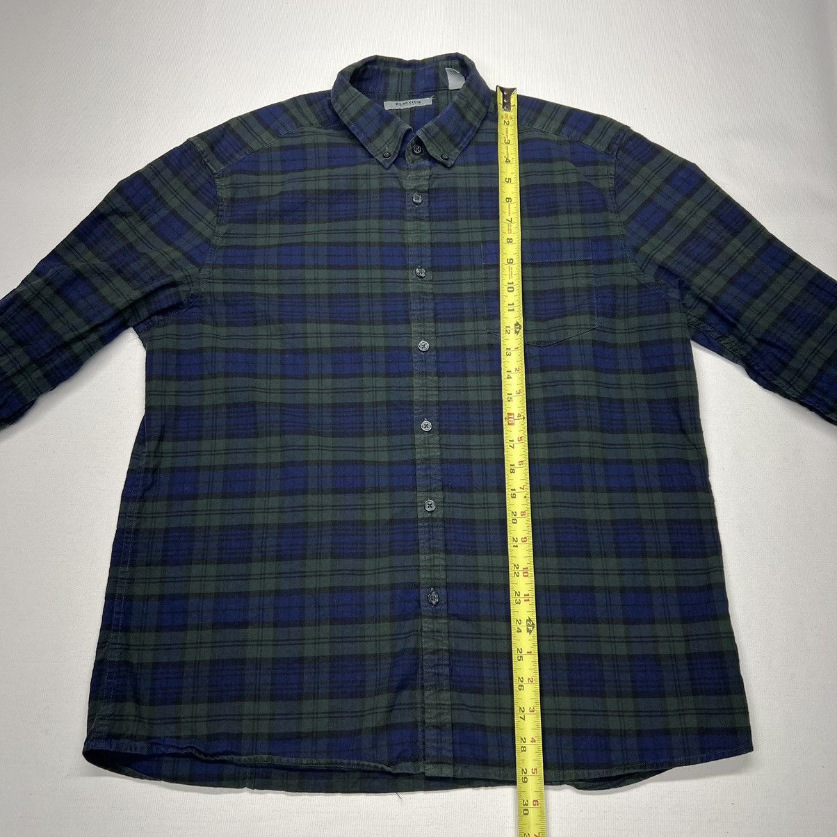 Kenneth Cole Kenneth Cole Reaction Flannel Shirt Button Down Green Blue Size US XL / EU 56 / 4 - 15 Thumbnail