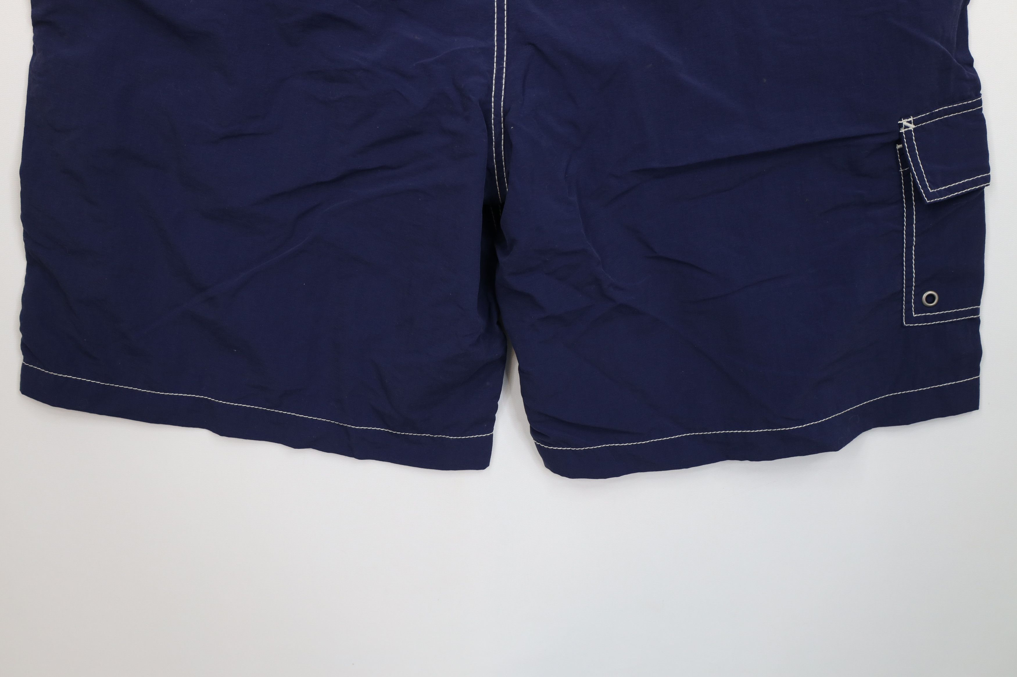 Ralph Lauren Vintage 90s Ralph Lauren Lined Short Swim Trunks Blue Size US 36 / EU 52 - 13 Thumbnail