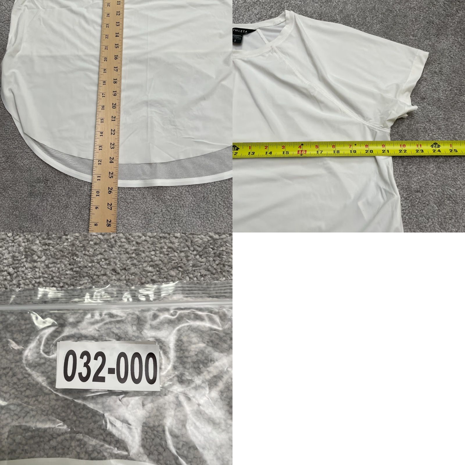 Vintage Active T-Shirt Womens L White Crew Neck Short Sleeve Nylon Athletic Size L / US 10 / IT 46 - 9 Thumbnail