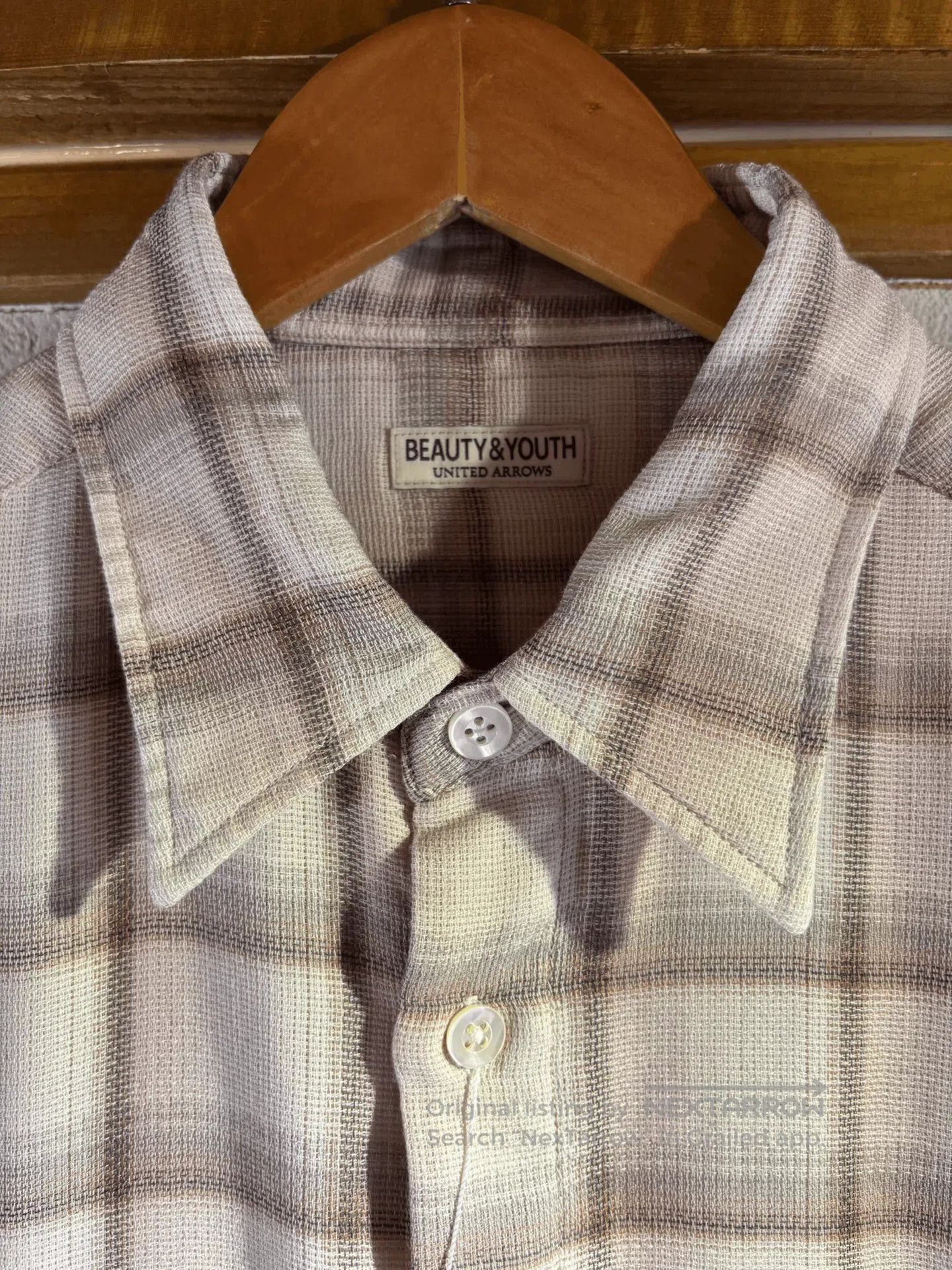 United Arrows United Arrows Pink Plaid Blended Shirt. Size US L / EU 52-54 / 3 - 2 Thumbnail