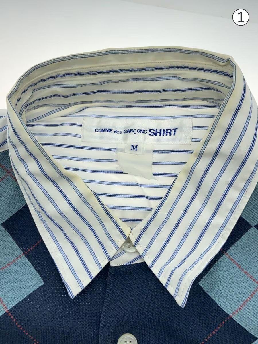 Comme des Garcons × Comme des Garcons SHIRT Argyle Vest Striped Button Shirt Size US M / EU 48-50 / 2 - 3 Thumbnail