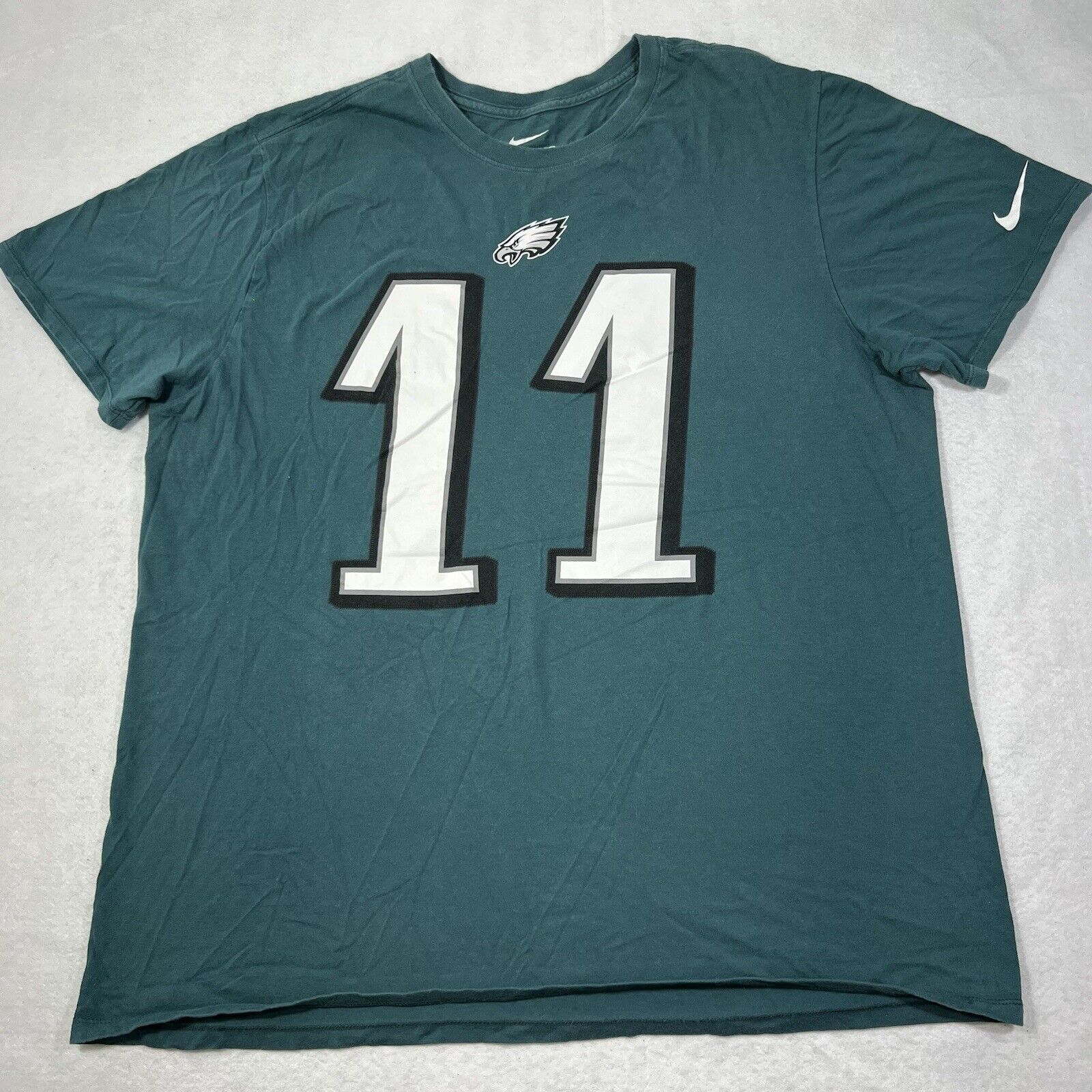 Nike Nike NFL Philadelphia Eagles Tee #11 Carson Wentz T Shirt Size US XL / EU 56 / 4 - 1 Thumbnail