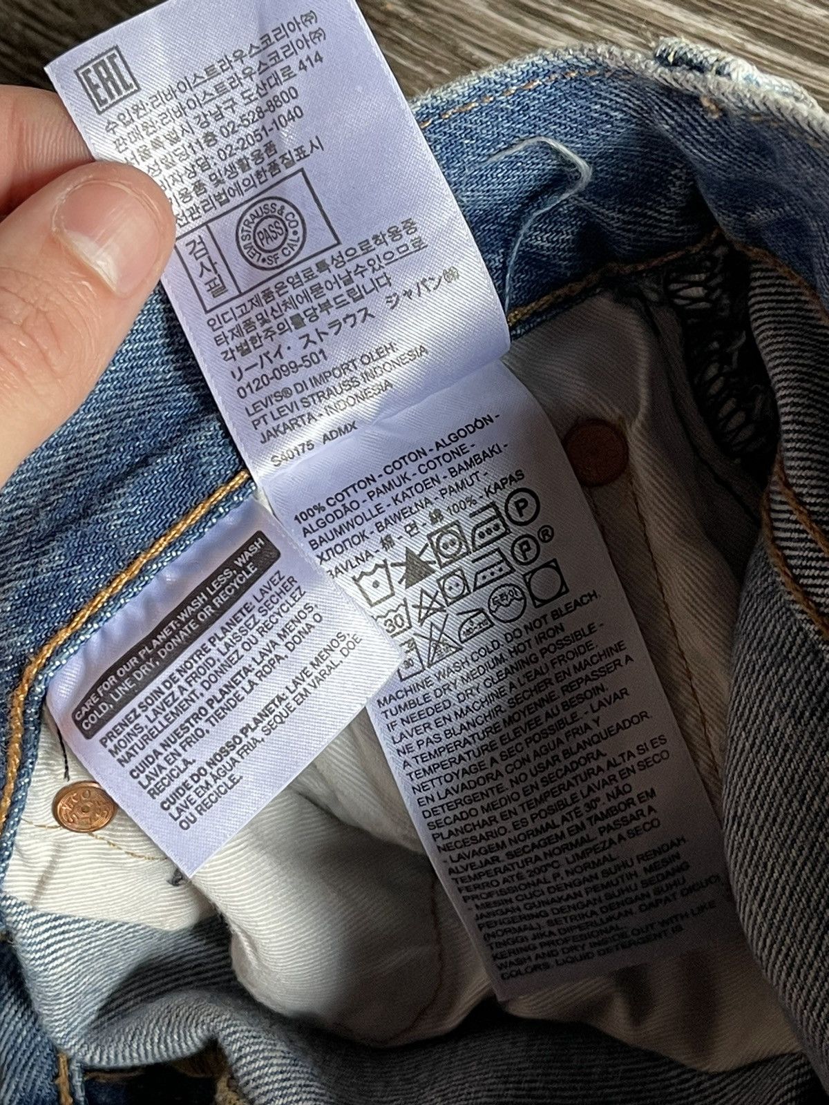 DENIM TEARS Denim Tears Bust Down Crystal Light Blue Denim Jeans Size US 30 / EU 46 - 10 Thumbnail