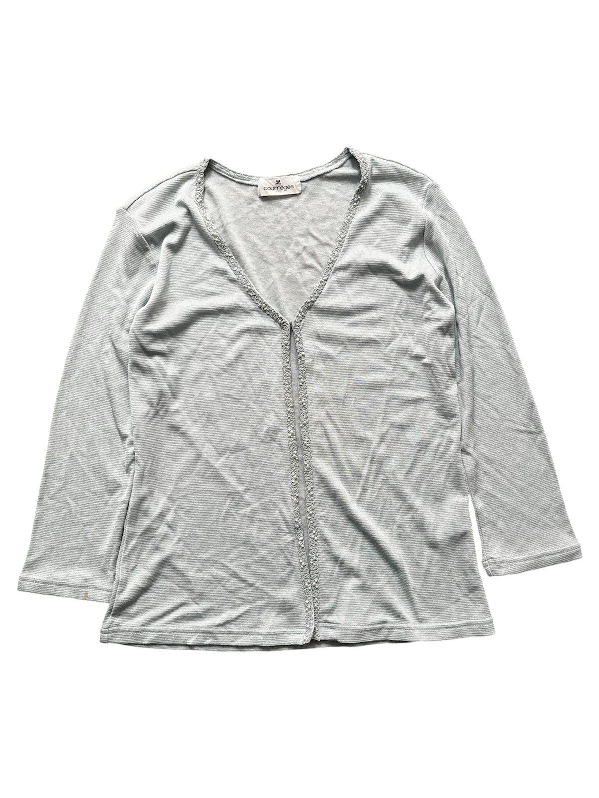 Courreges Vintage Courreges Blouse Cardigan Size XS / US 0-2 / IT 36-38 - 1 Thumbnail