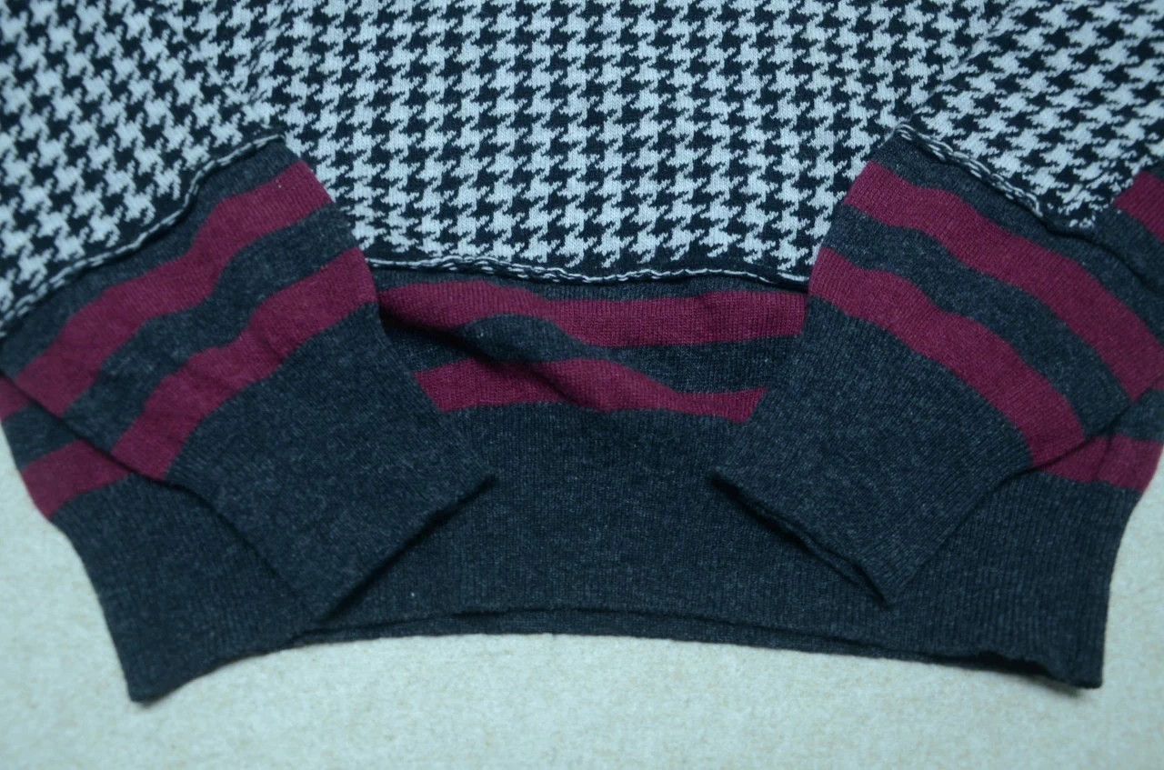Dolce & Gabbana DG Houndstooth Panelled Sweater Jacket 48 Size US M / EU 48-50 / 2 - 4 Thumbnail