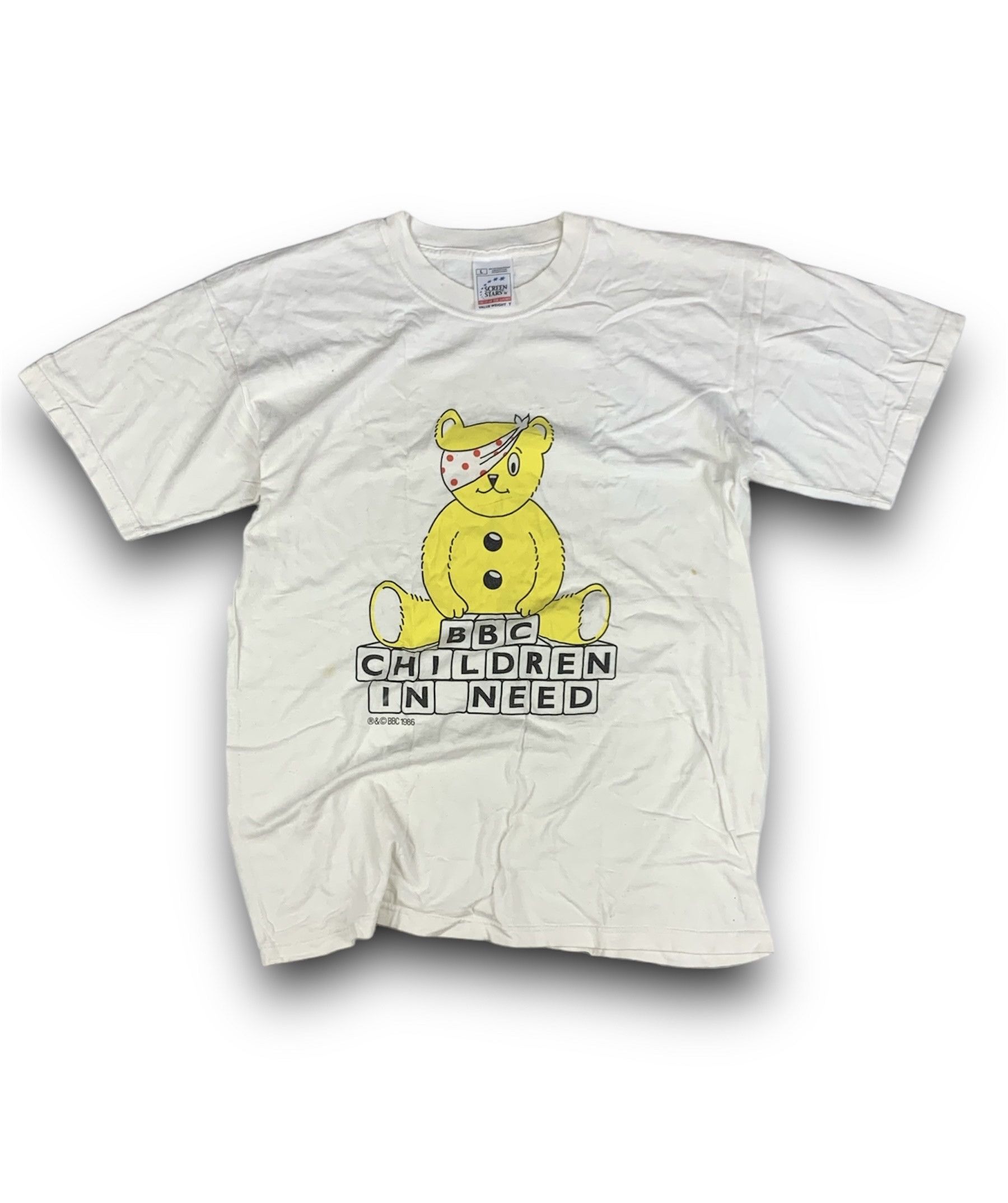 Vintage Vintage BBC Childrens in Need 1985 T-Shirt Size L Size US L / EU 52-54 / 3 - 1 Thumbnail
