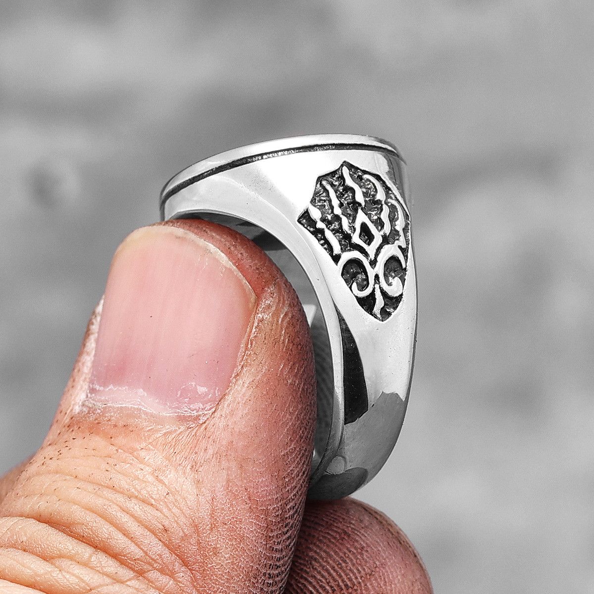 Other Wolf Paw Stainless Steel Ring Size ONE SIZE - 7 Thumbnail