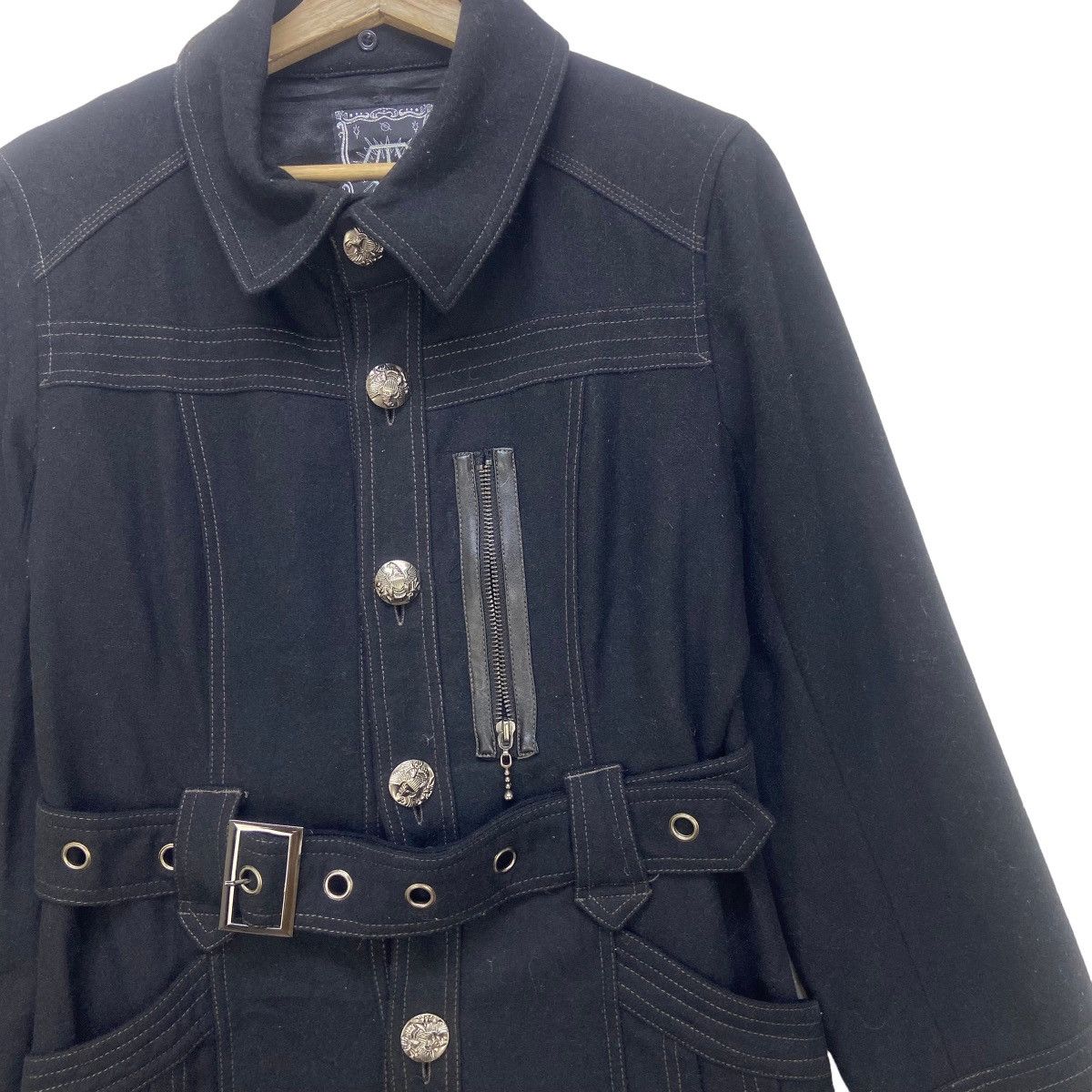 Japanese Brand 🔥Unisex Algonquins Punks Street Fashion Wool Long Coat Size US XS / EU 42 / 0 - 7 Thumbnail