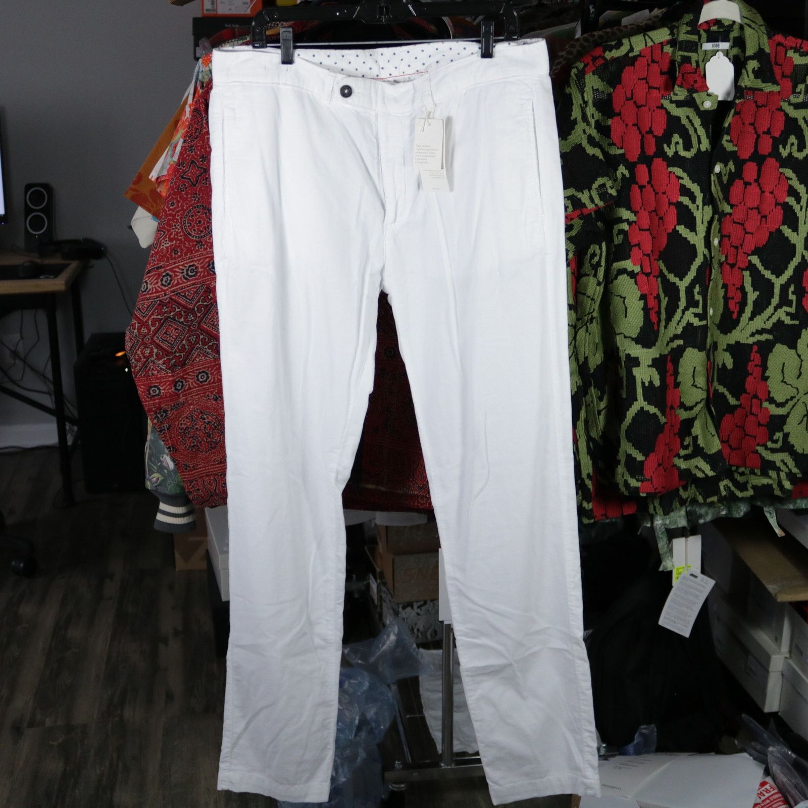 Massimo Alba Massimo Alba White Corduroy Pants Size 54 Brand New Size US 38 / EU 54 - 1 Thumbnail