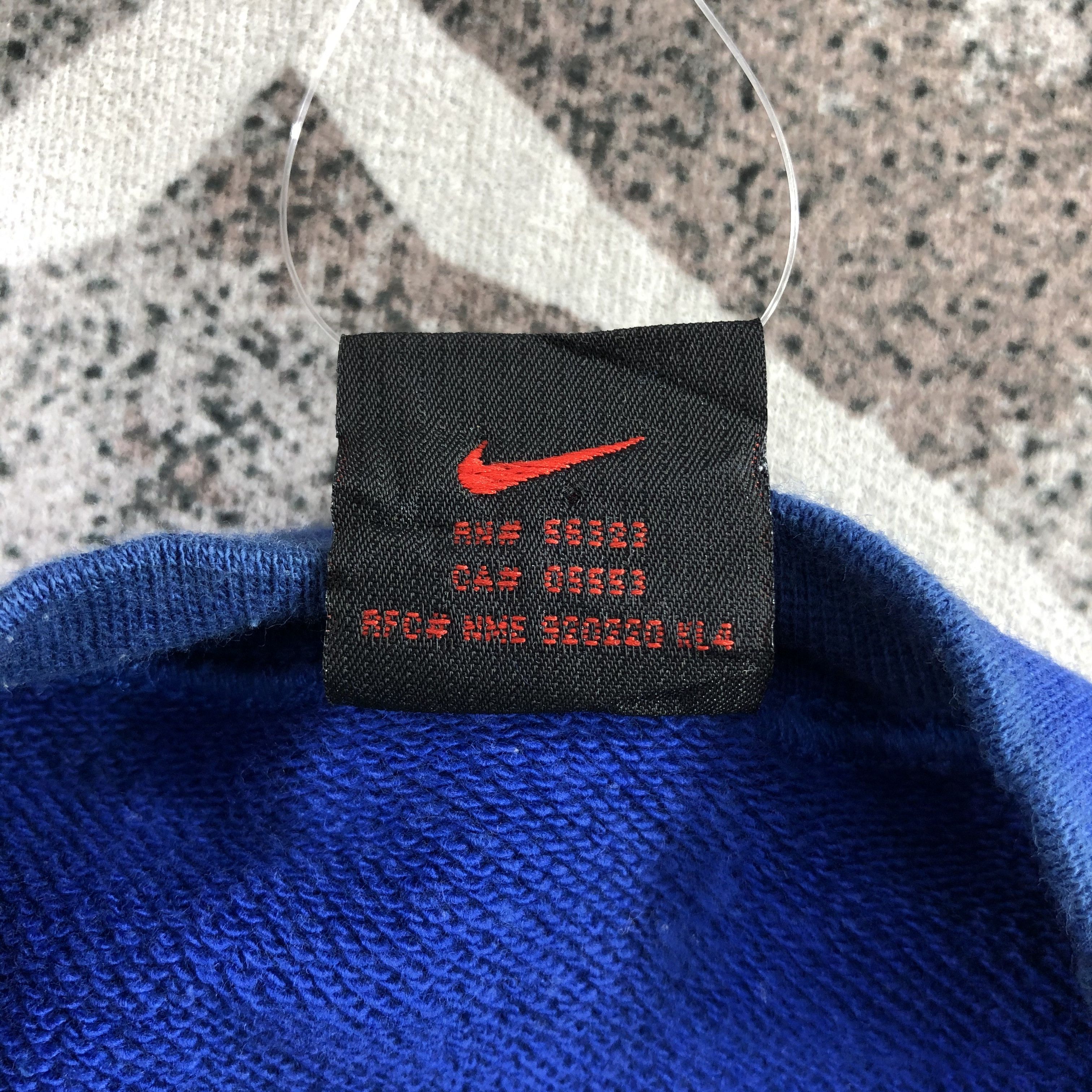 Nike Vintage Nike Swoosh Blue Sweatshirts F183 Size US M / EU 48-50 / 2 - 6 Thumbnail