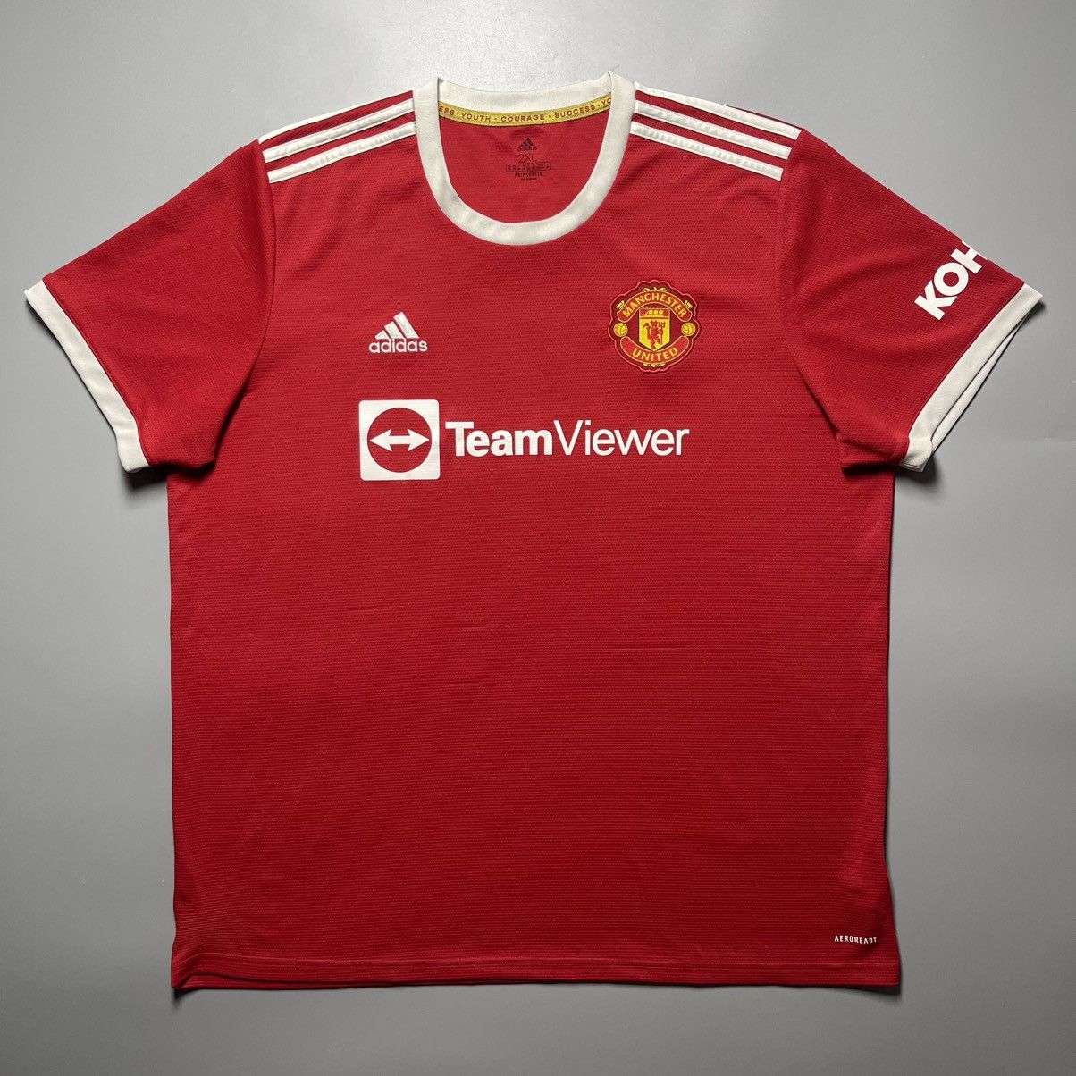 Adidas MANCHESTER UNITED ADIDAS 2021/2022 SOCCER JERSEY #7 RONALDO Size US XXL / EU 58 / 5 - 2 Thumbnail