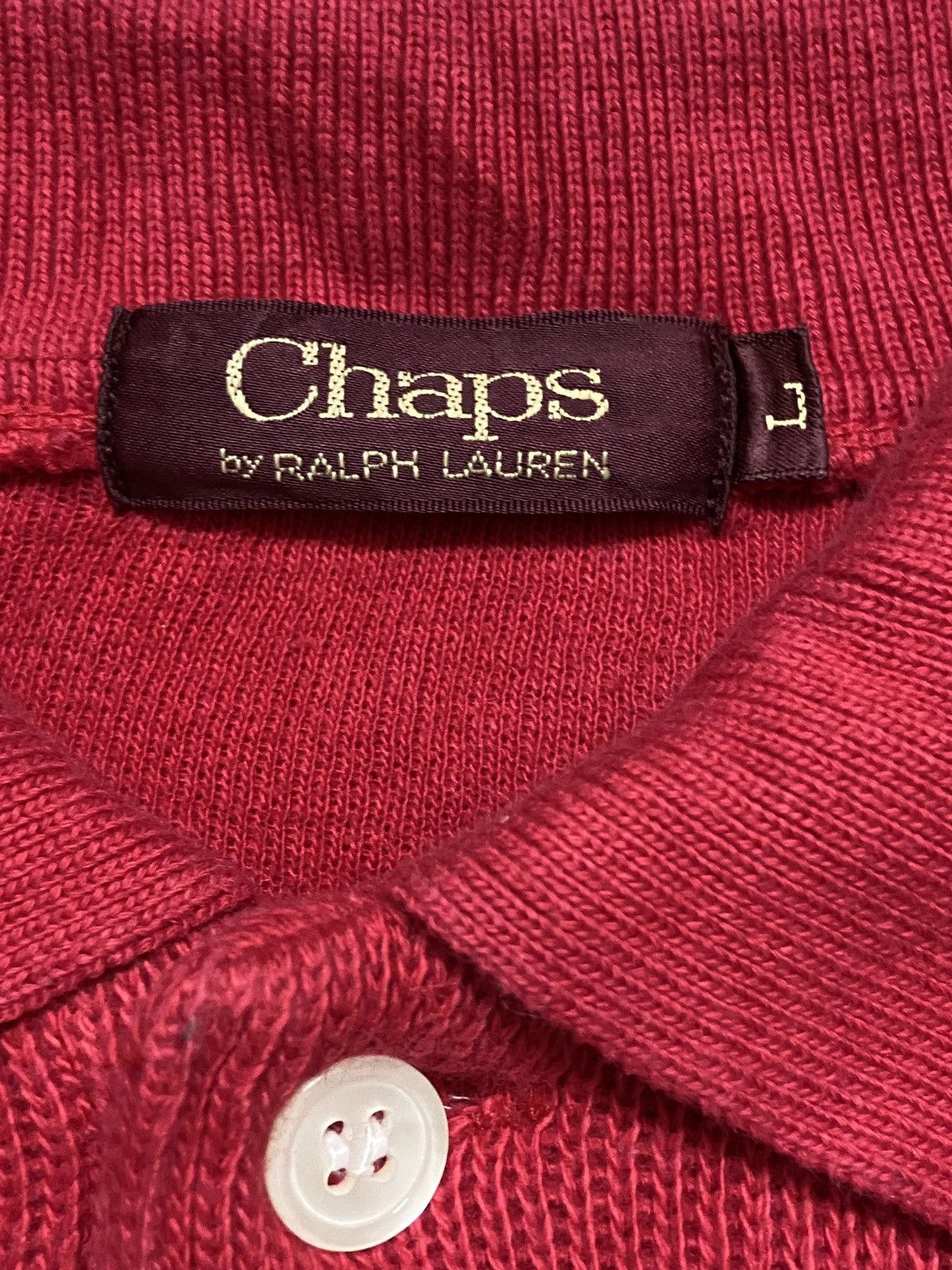 Chaps × Chaps Ralph Lauren × Vintage Vintage Chaps Ralph Lauren Knit Sweatshirt Size US L / EU 52-54 / 3 - 3 Thumbnail