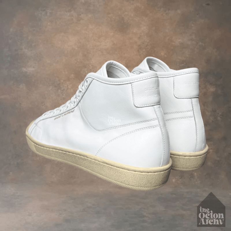 Saint Laurent Paris Saint Laurent SL/39 Mid Top Sneaker 'White' Size US 11 / EU 44 - 2 Thumbnail