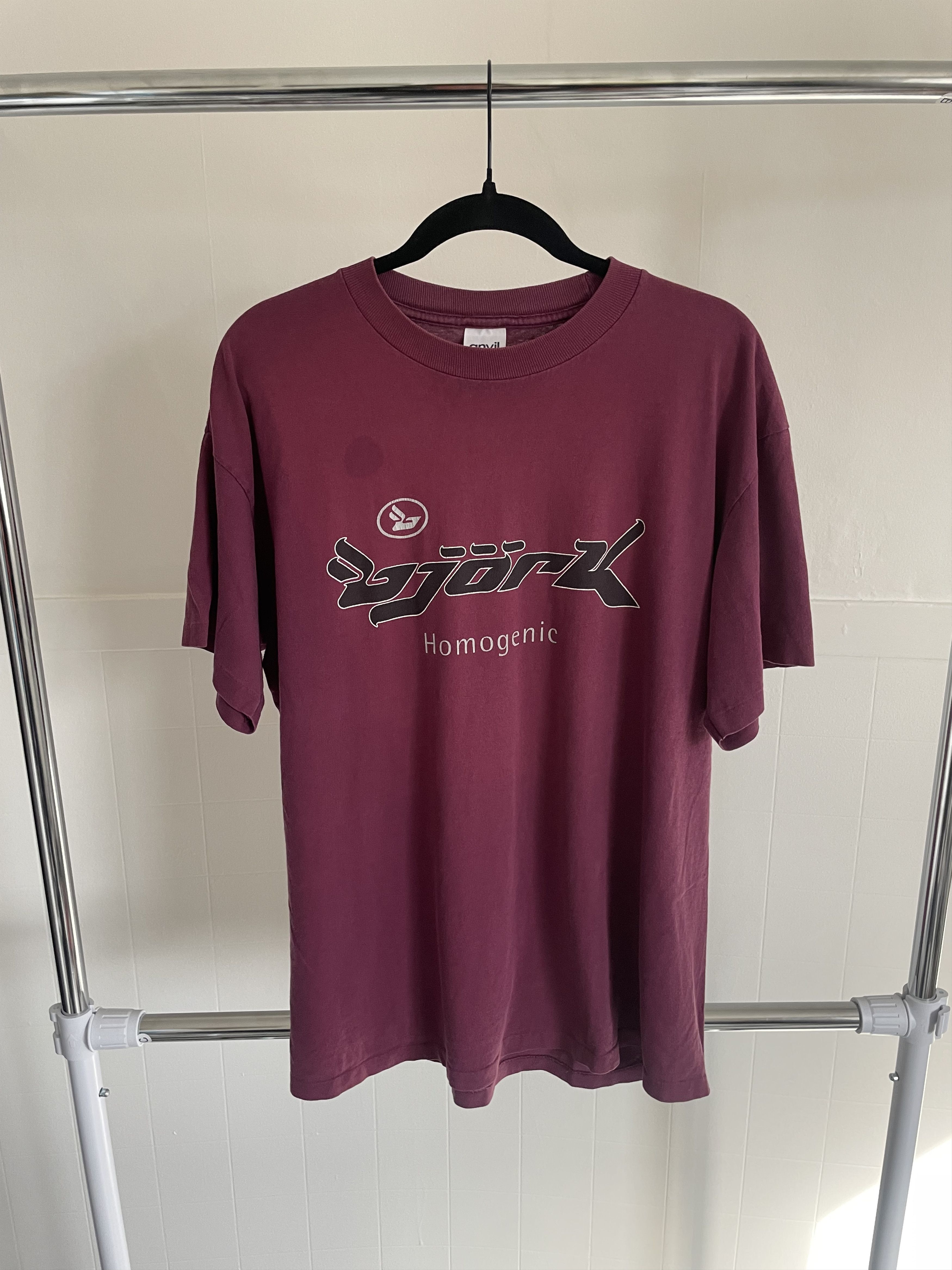 image of Vintage Bjork Shirt in Maroon, Men's (Size XL)