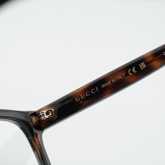 Gucci Gucci GG2104O 002 Eyeglasses Havana 53mm Square Frame Size ONE SIZE - 7 Thumbnail