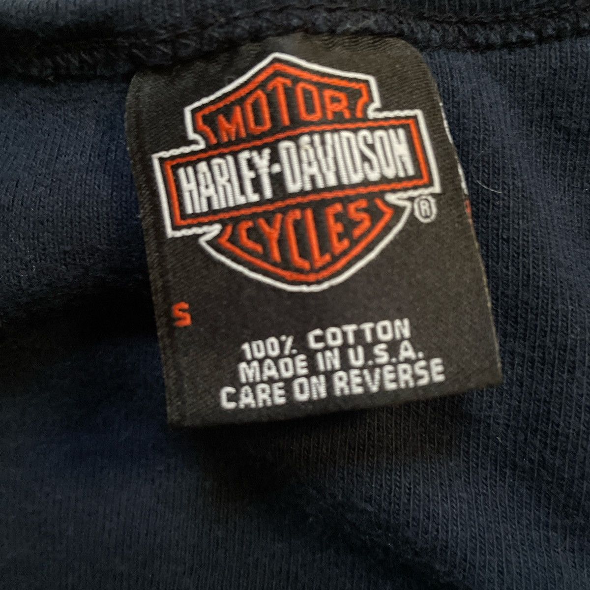 Harley Davidson × Vintage Tie-dye Harley Davidson 3/4 sleeve tee Size S / US 4 / IT 40 - 3 Thumbnail