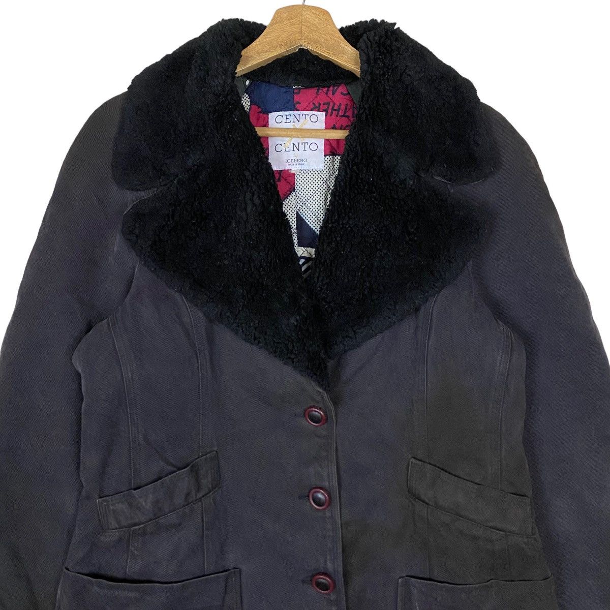 Iceberg Vintage Cento X Cento by Iceberg Italy Double Breasted Fur Size M / US 6-8 / IT 42-44 - 2 Thumbnail