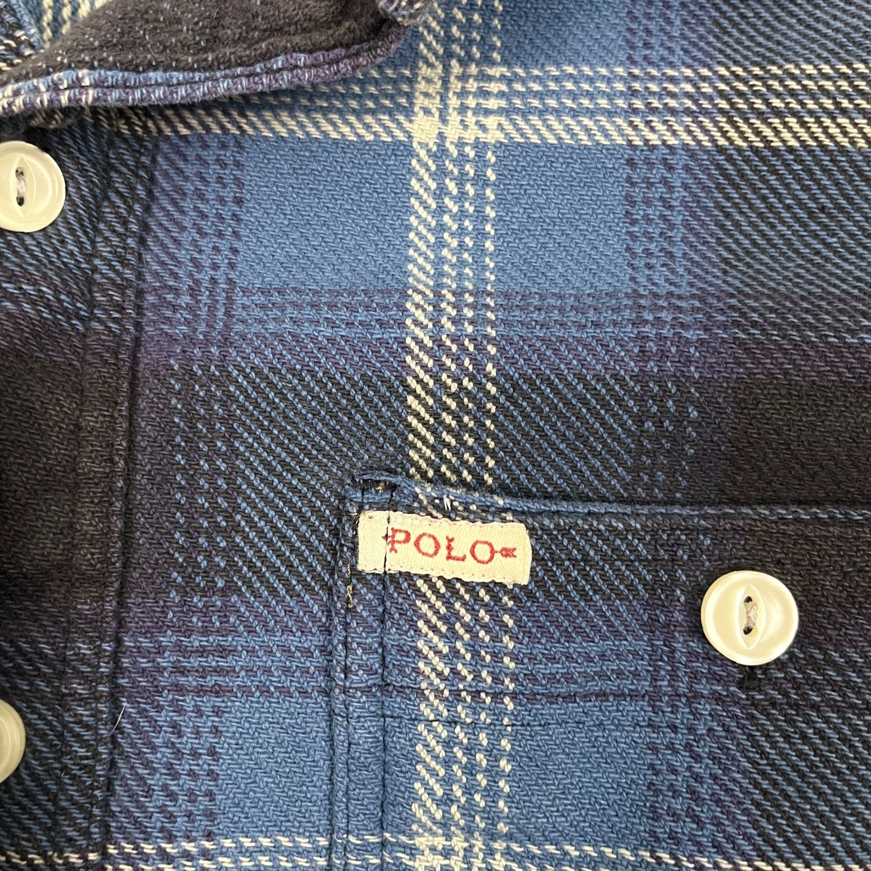 Polo Ralph Lauren Polo Ralph Lauren Shirt Mens S Blue Shadow Plaid Midweight Workwear Flannel L/S Size US S / EU 44-46 / 1 - 3 Thumbnail