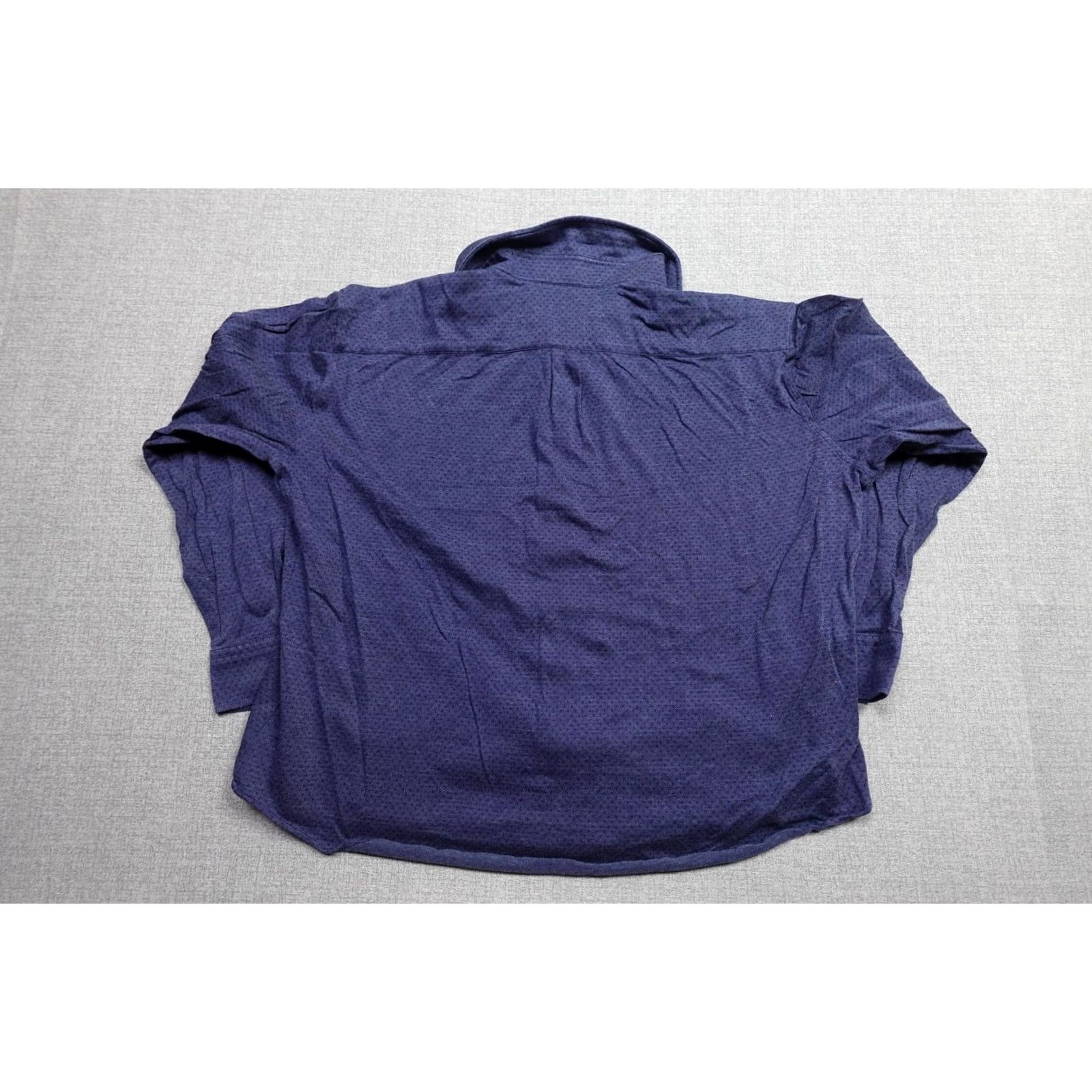 Peter Millar Peter Millar Shirt Mens XL Blue Long Sleeve Button-Front Pocket Casual Knit Geometric Size US XL / EU 56 / 4 - 4 Thumbnail